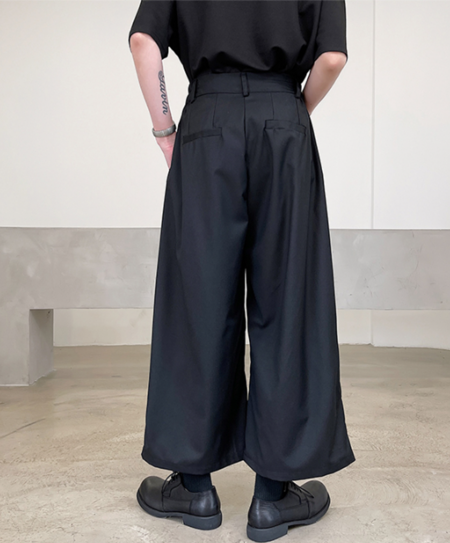 dark drape wide pants EN926