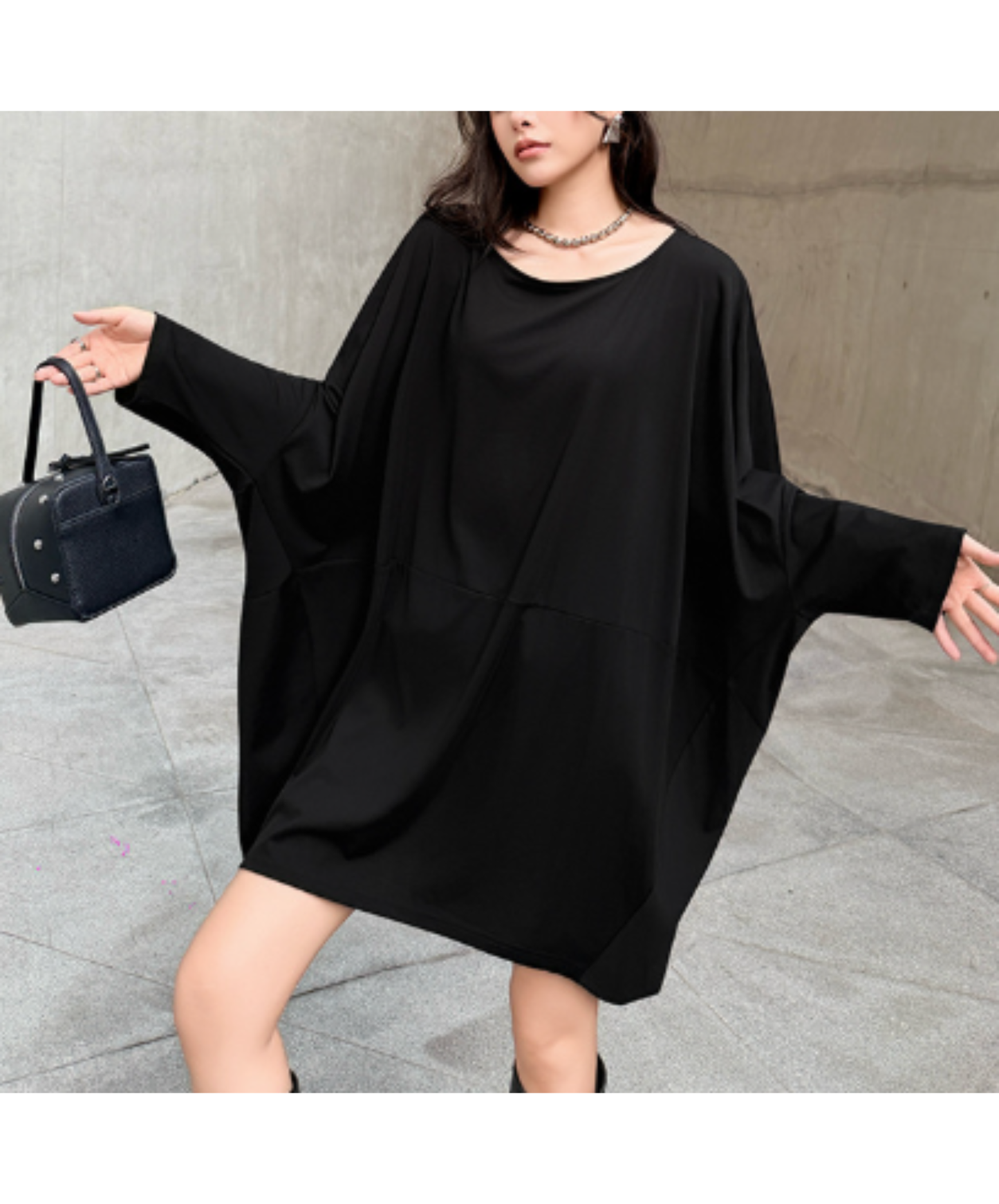 dolman-sleeve mid-length t-shirt EN3002
