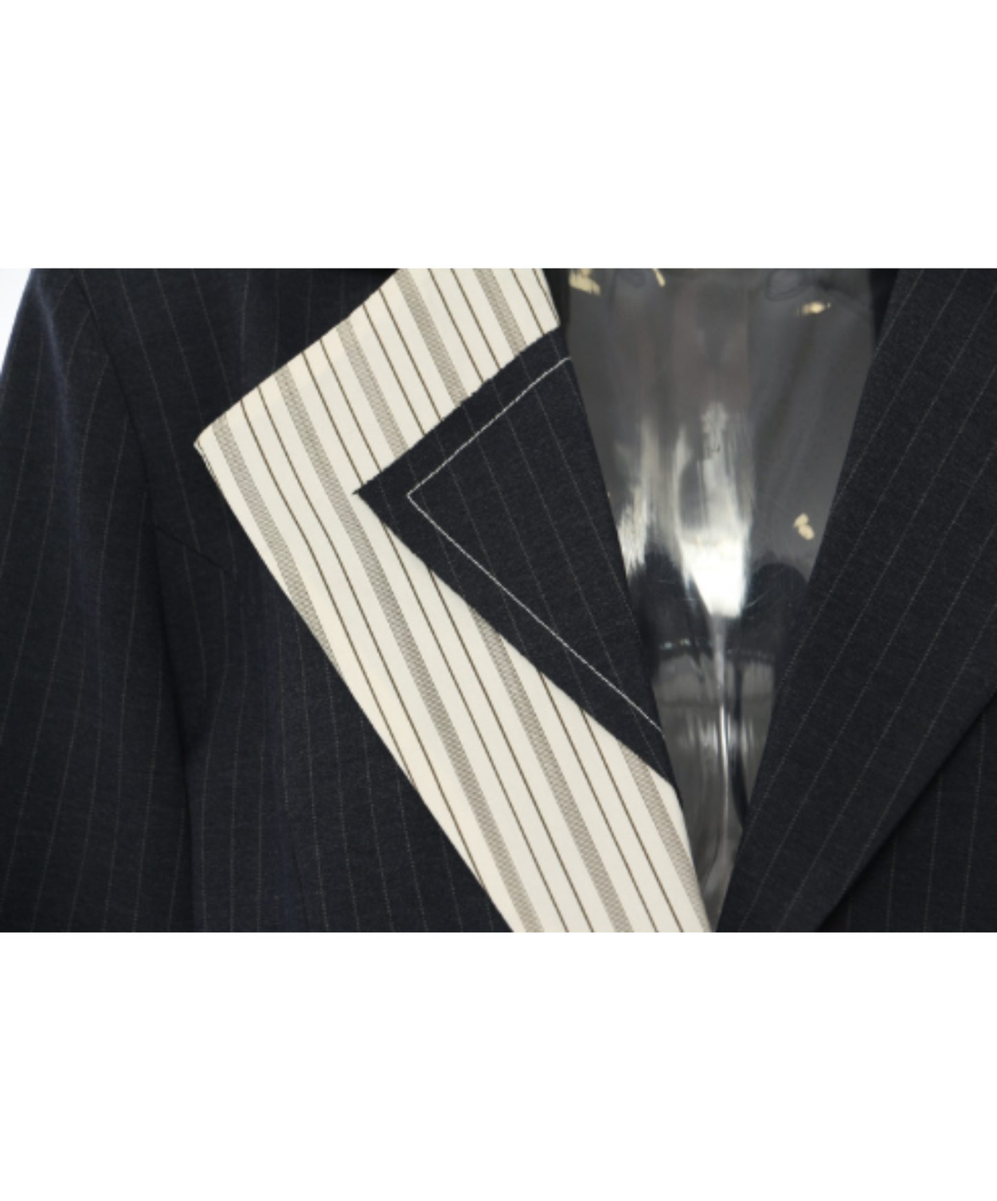 Irregular cut with contrasting colors jacket EN3101