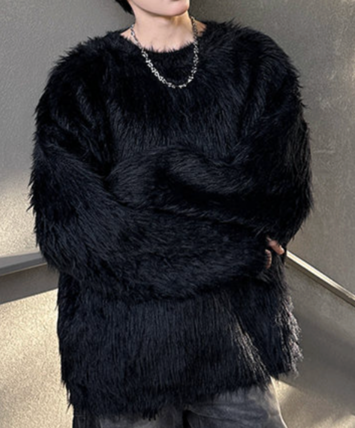 mink-like fleece sweater EN2589