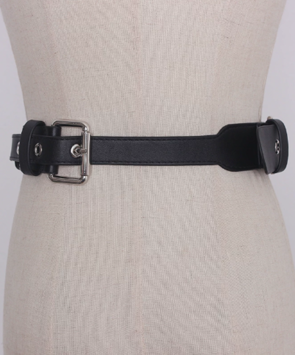 dark micro bag accent ring chain belt EN3215