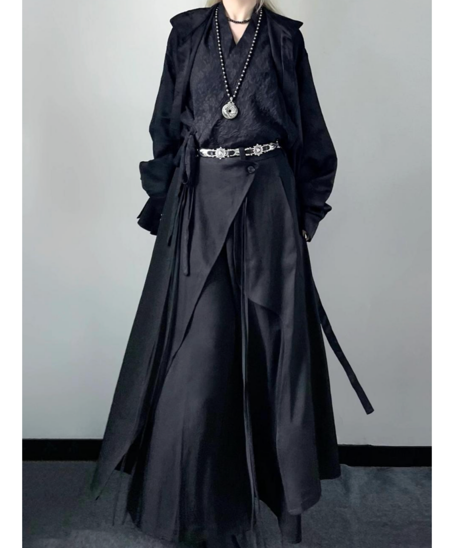 dark retro hakama pants EN2411