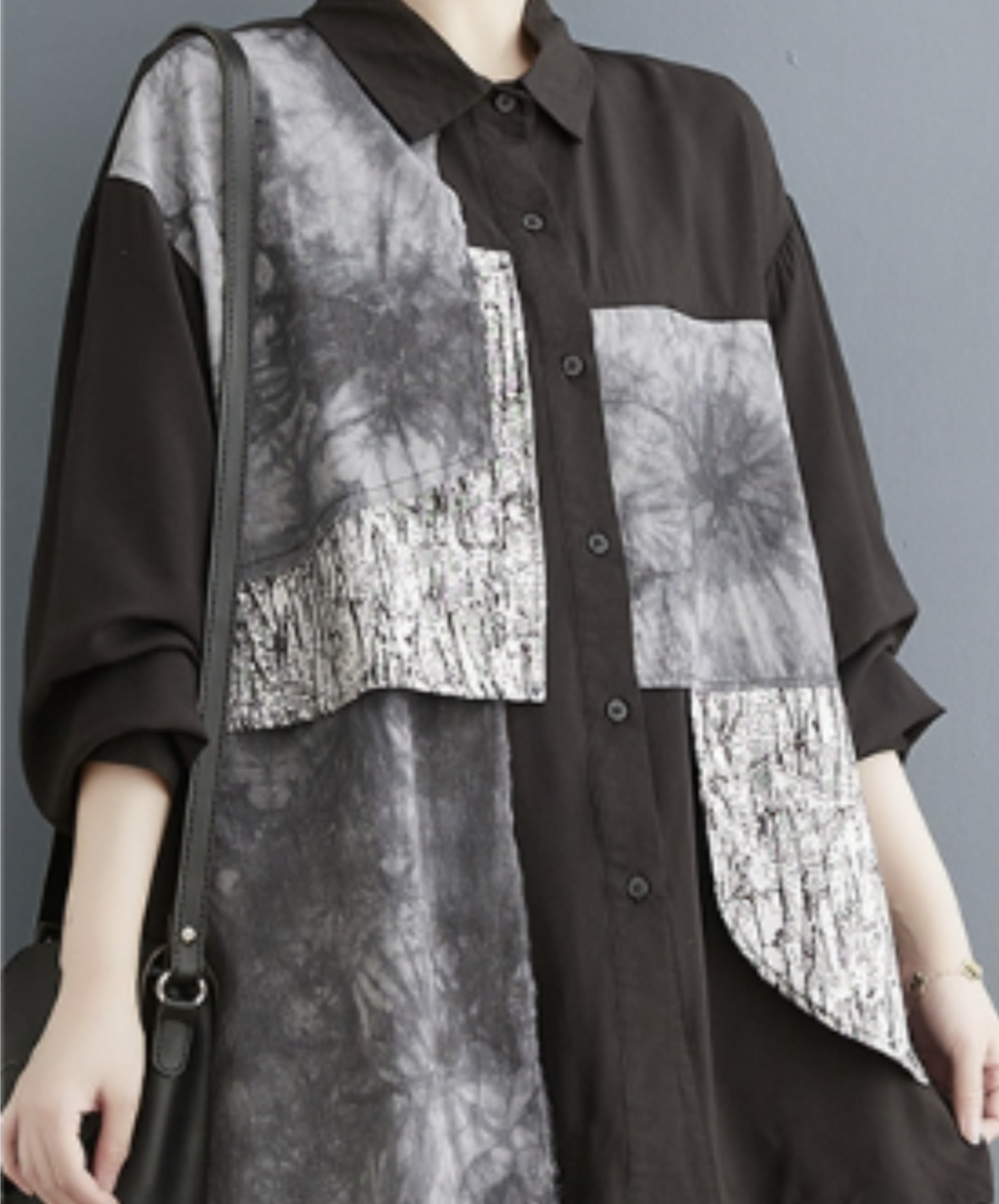 【style88】dark mode outfit set EN2679（shirt + pants + boots + ring set）