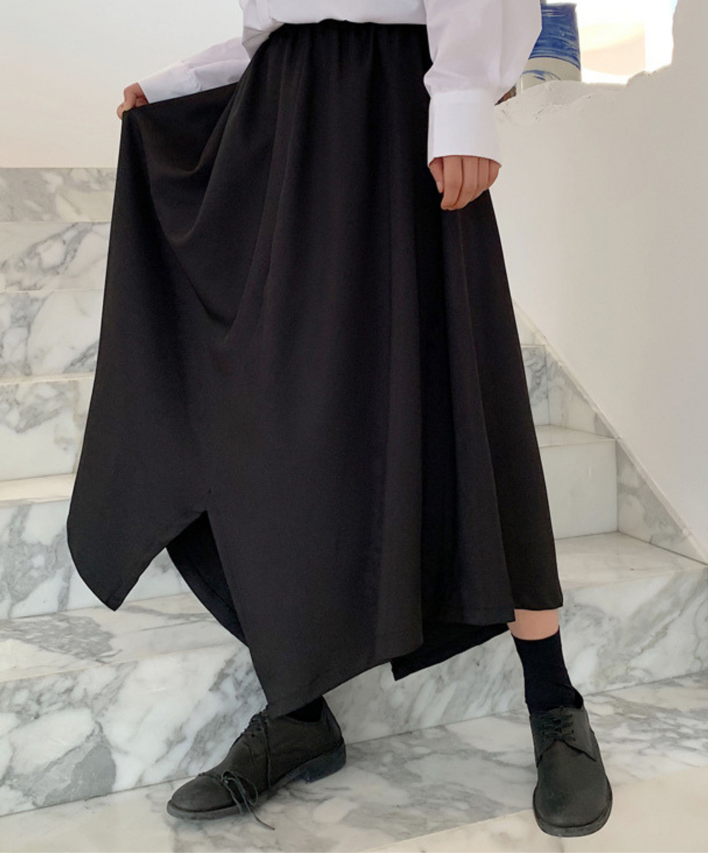 dark long culotte pants EN1122