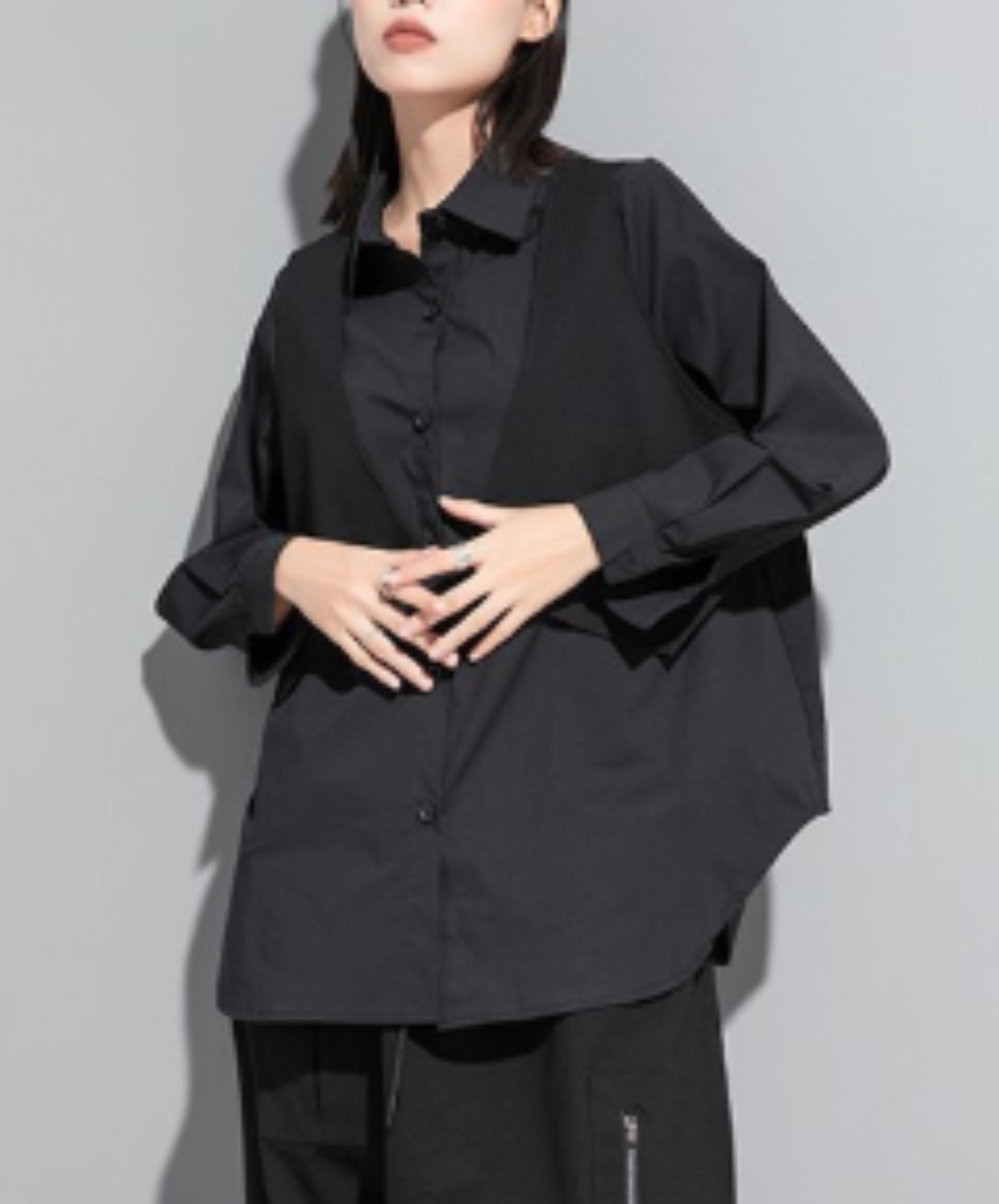 Includes a faux-layered vest shirt EN3118