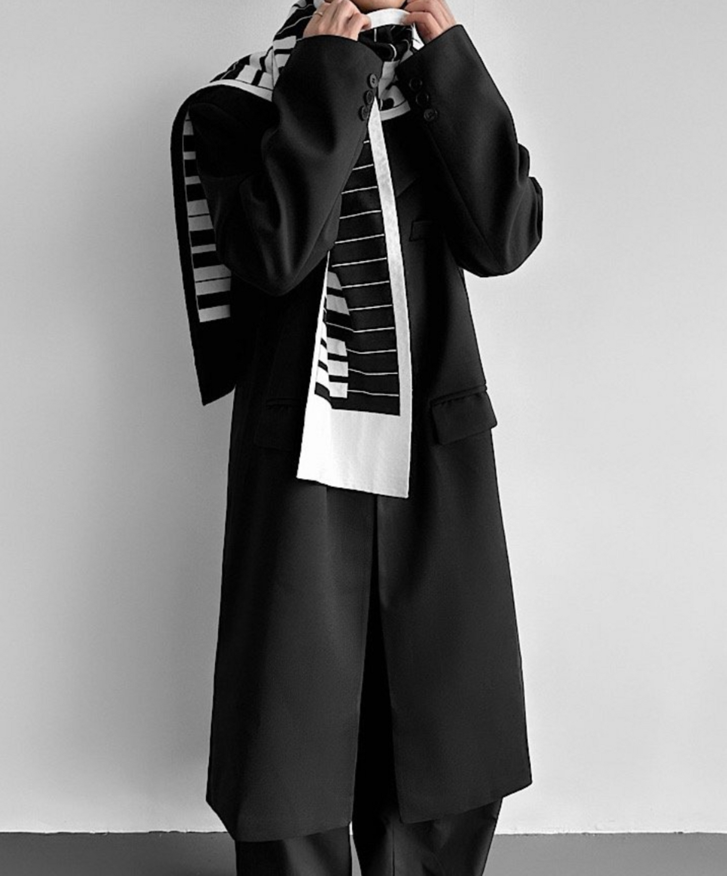 smart above-the-knee silhouette coat EN2560