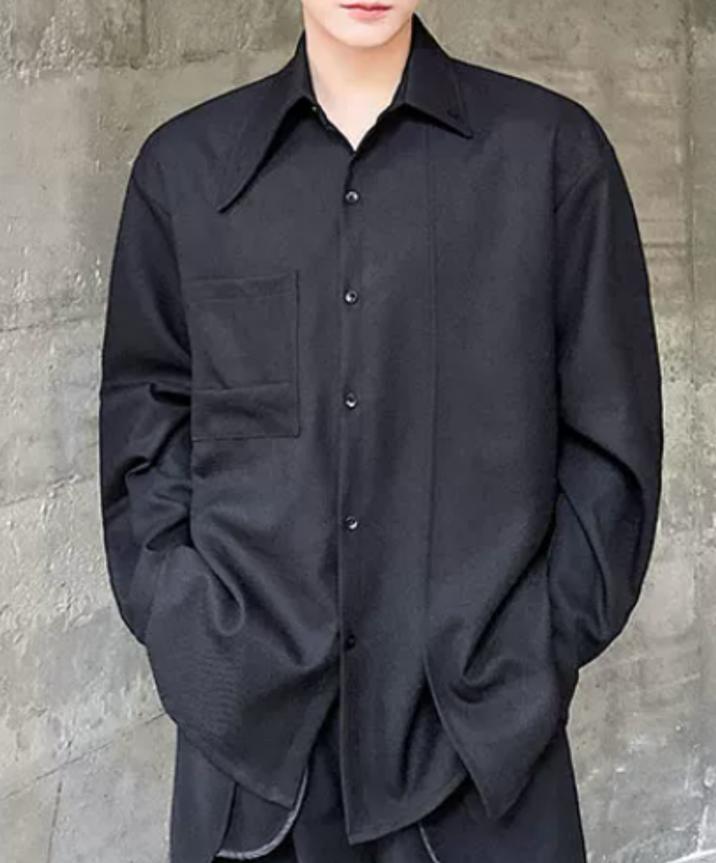 asymmetrical design, irregular shirt EN2863