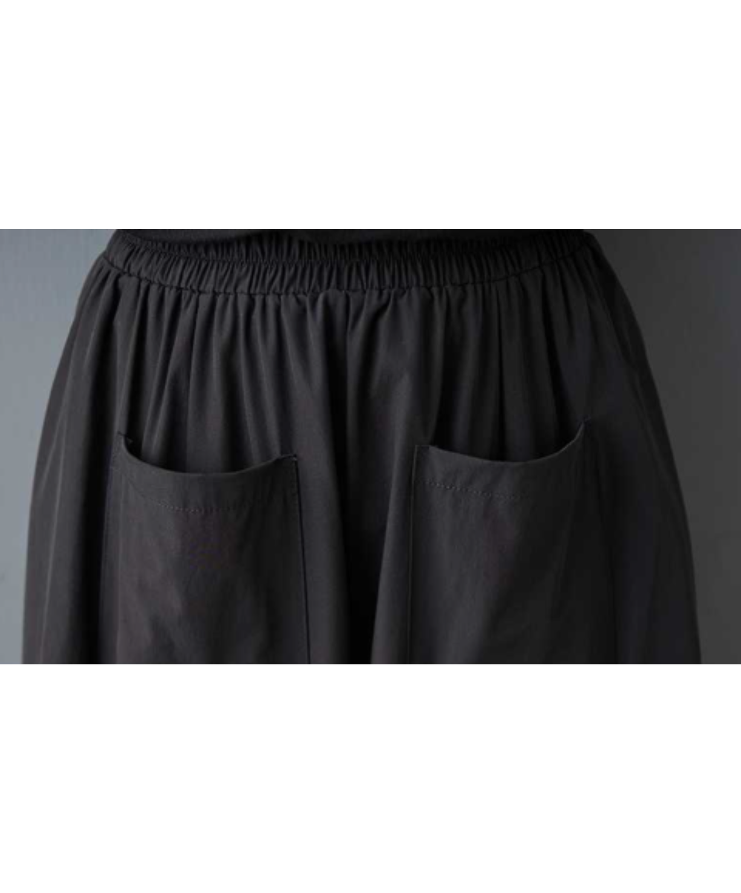 stitched balloon silhouette wide pants EN3034