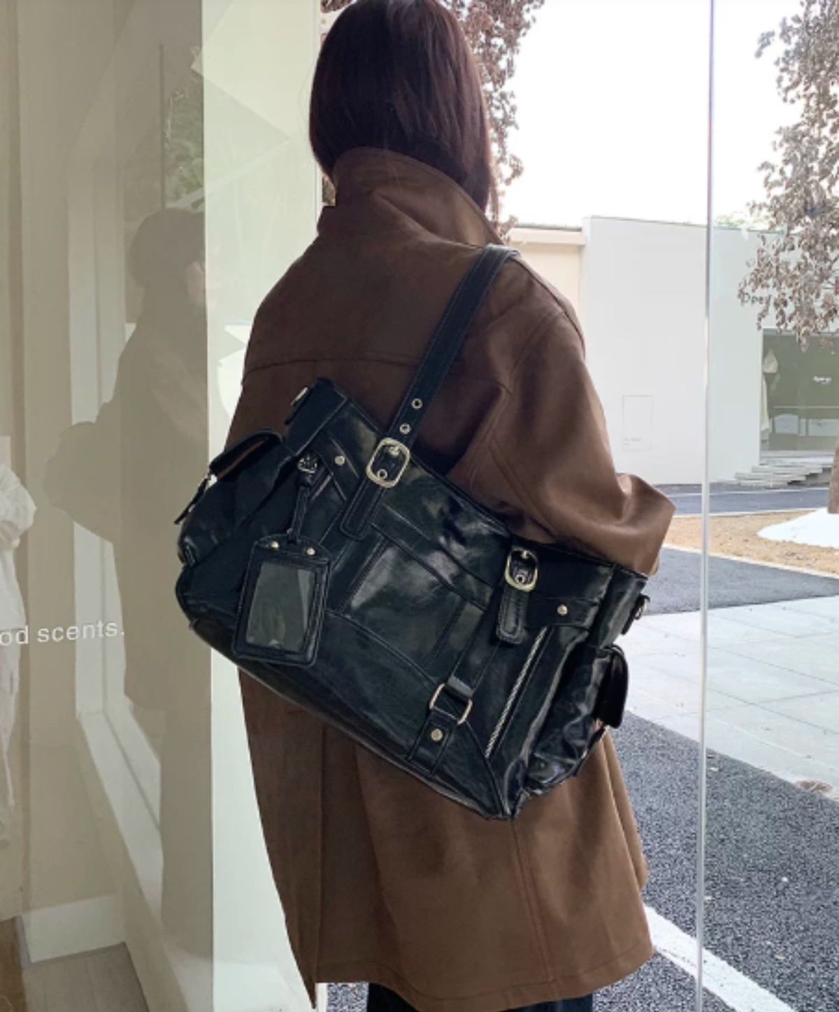 3d-pocket multi-buckle belt bag EN3251