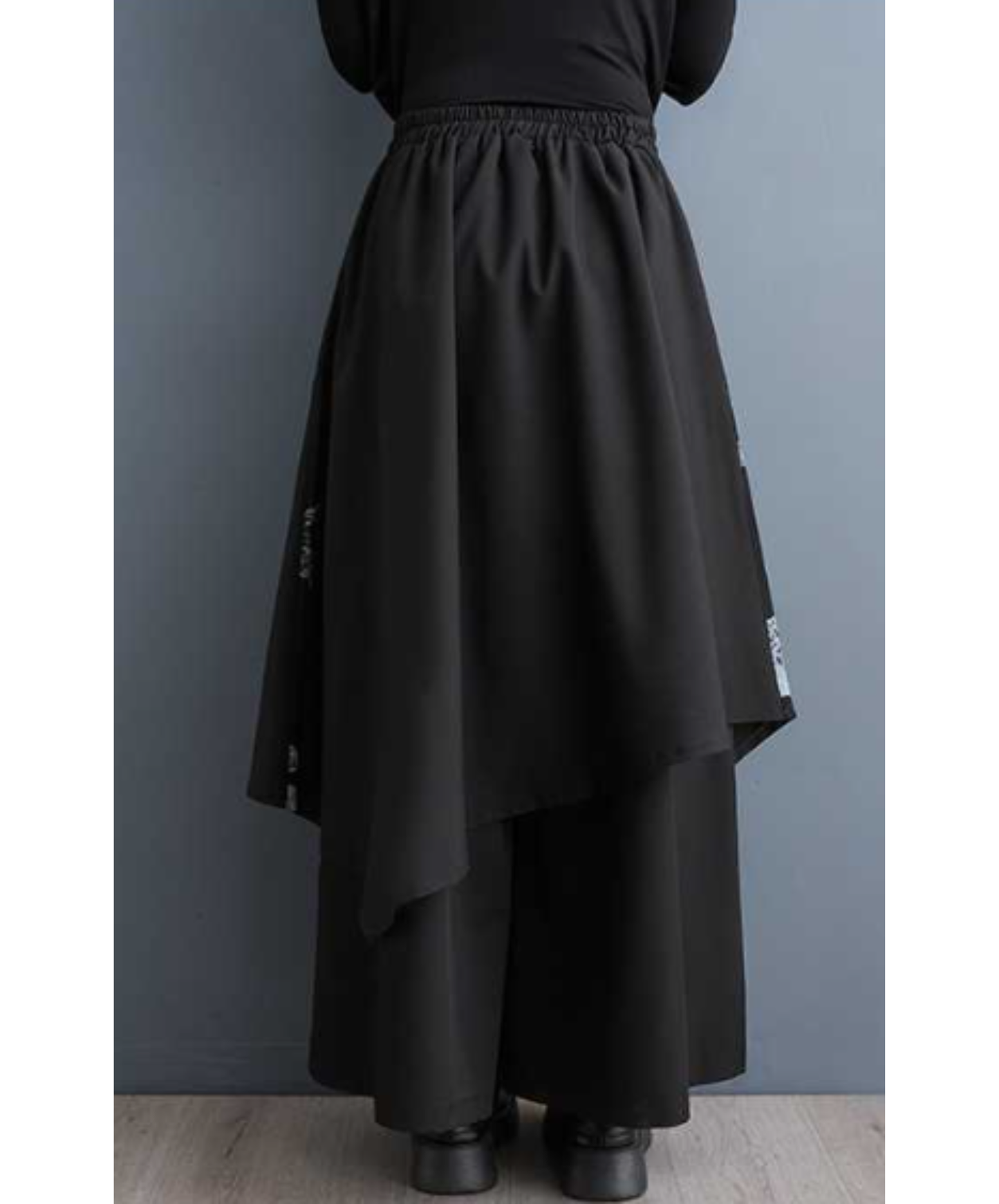 high-waisted asymmetrical wide pants EN2906