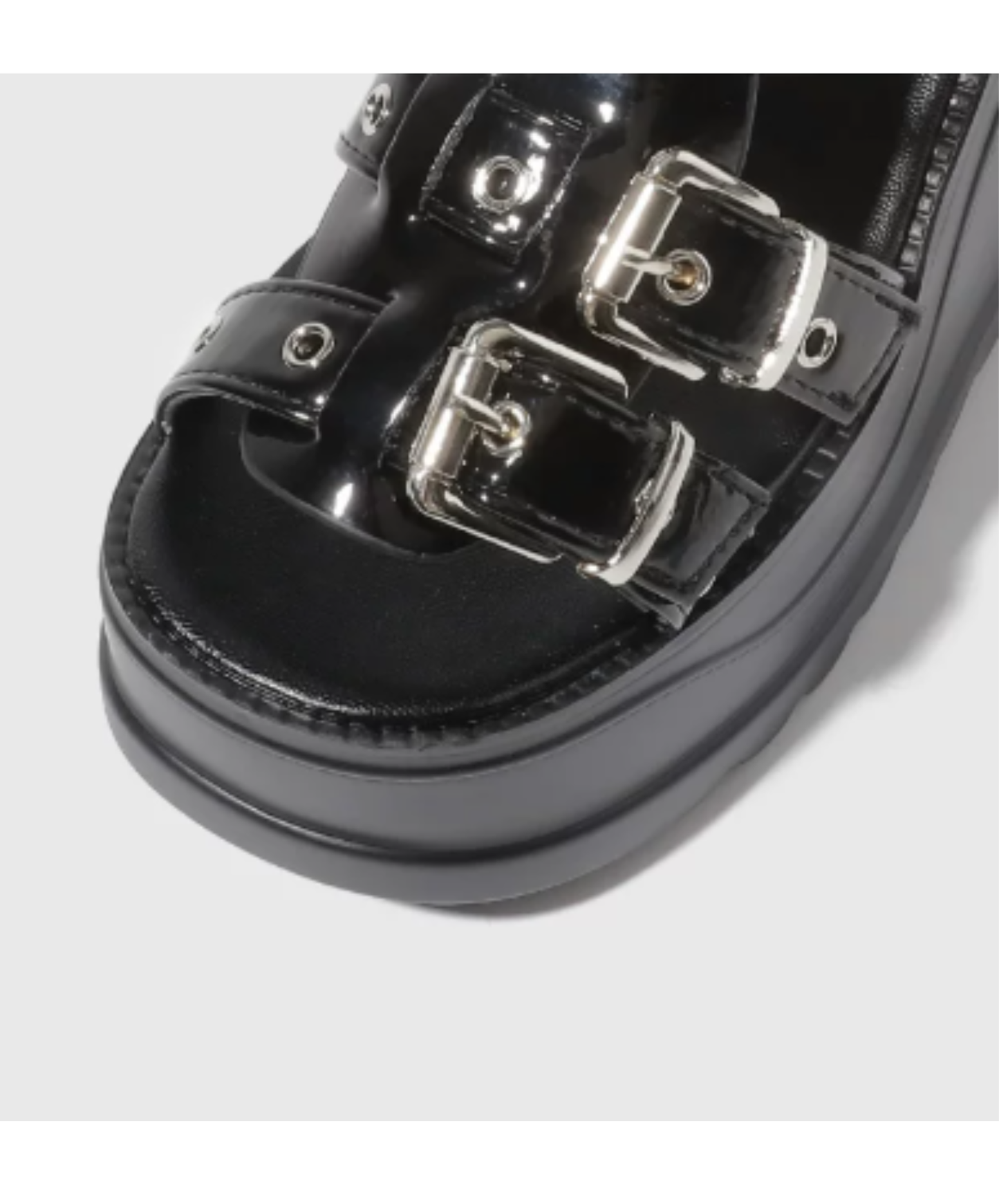 chain buckle platform sandals EN2879