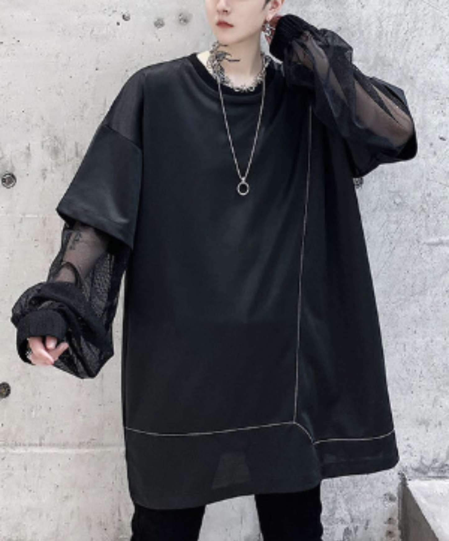 【限定1セット・30%OFF】dark mode outfit set EN3153（shirt + t-shirt + pants set）