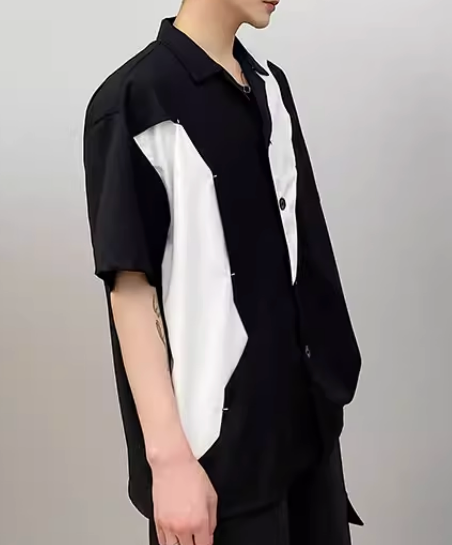 unique color blocks shirt EN2816