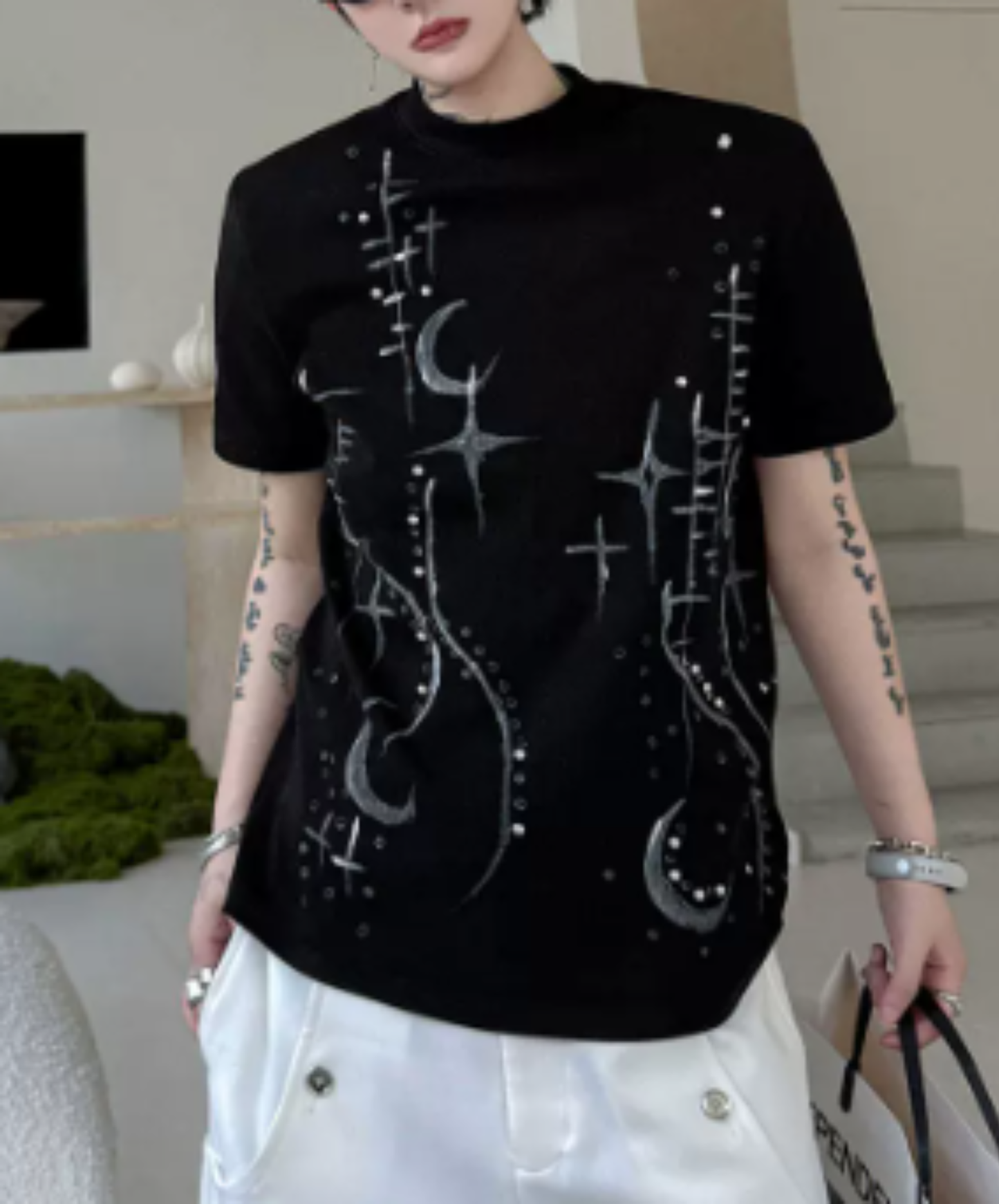 round neck rivet decorated Stella t-shirt EN2919