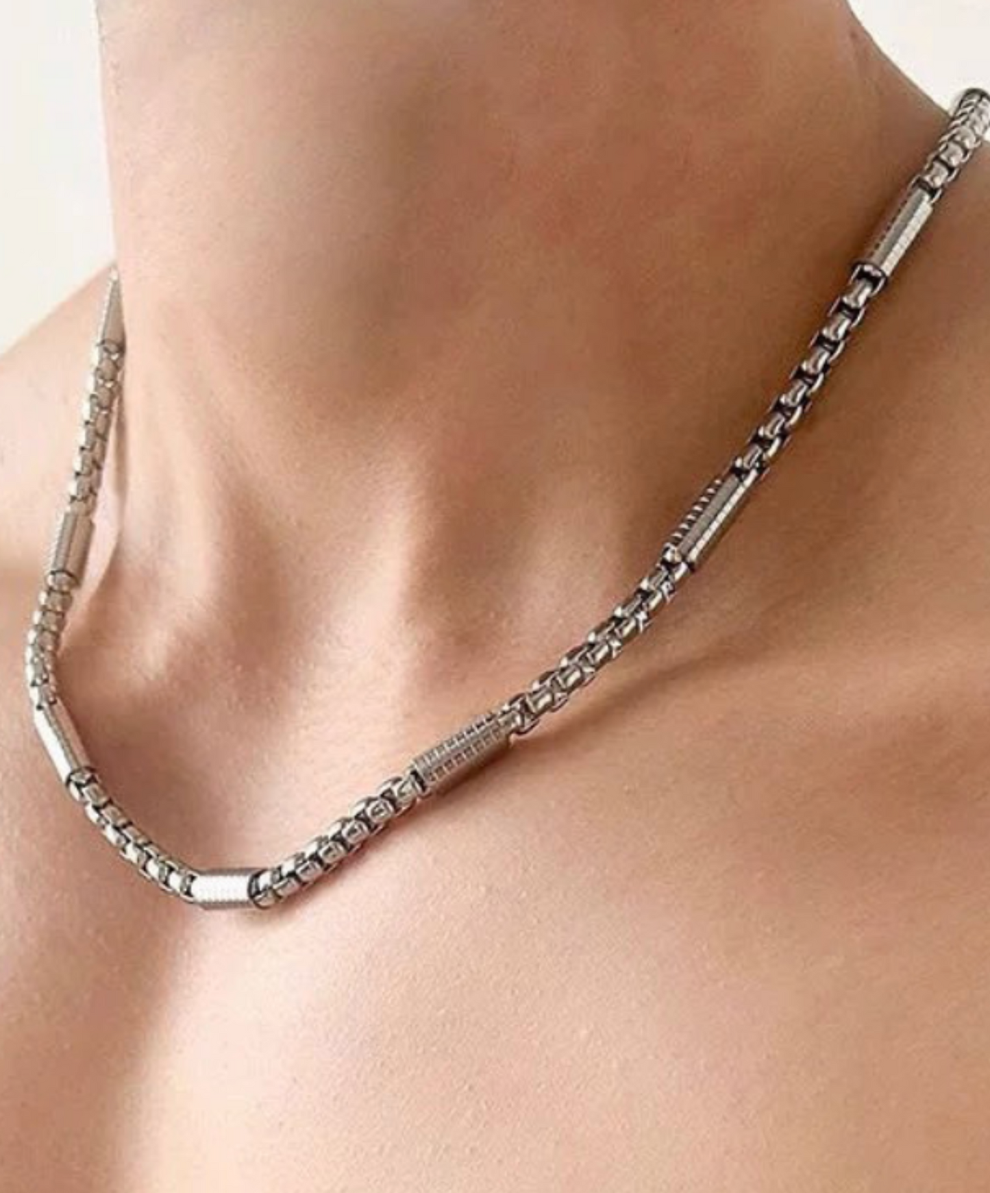 deformed coil chain necklace EN2660
