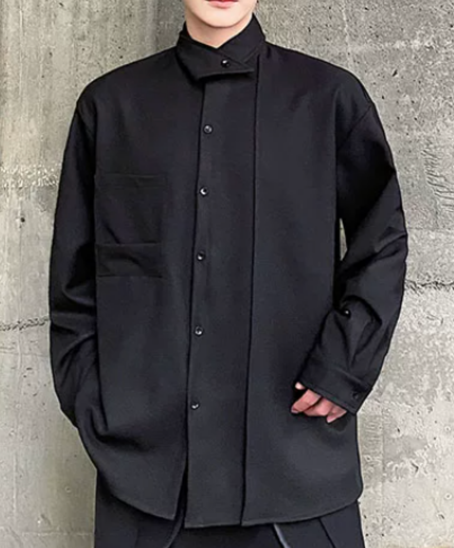 asymmetrical design, irregular shirt EN2863