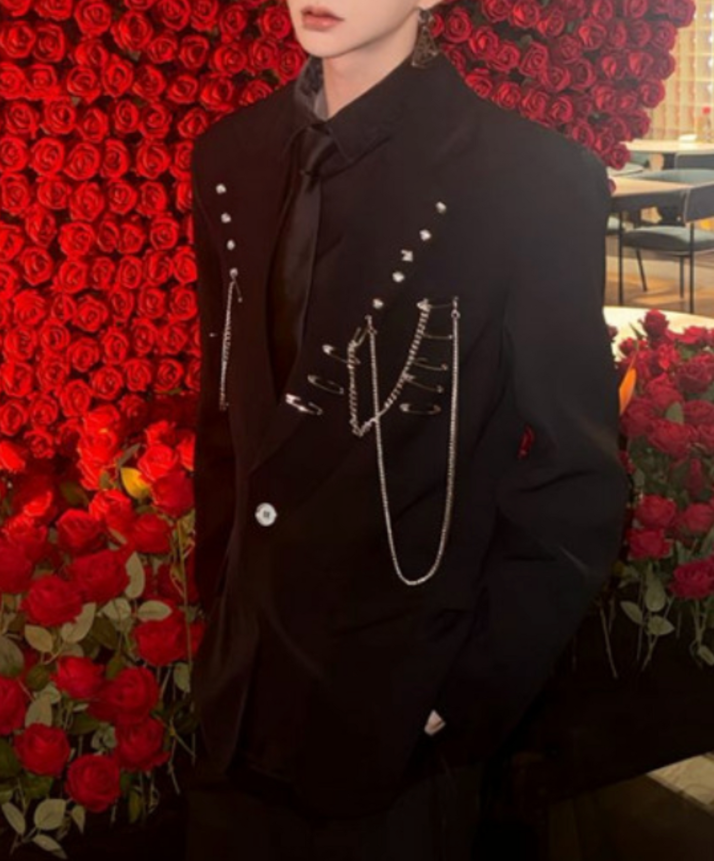 various silver decorations jacket EN2418