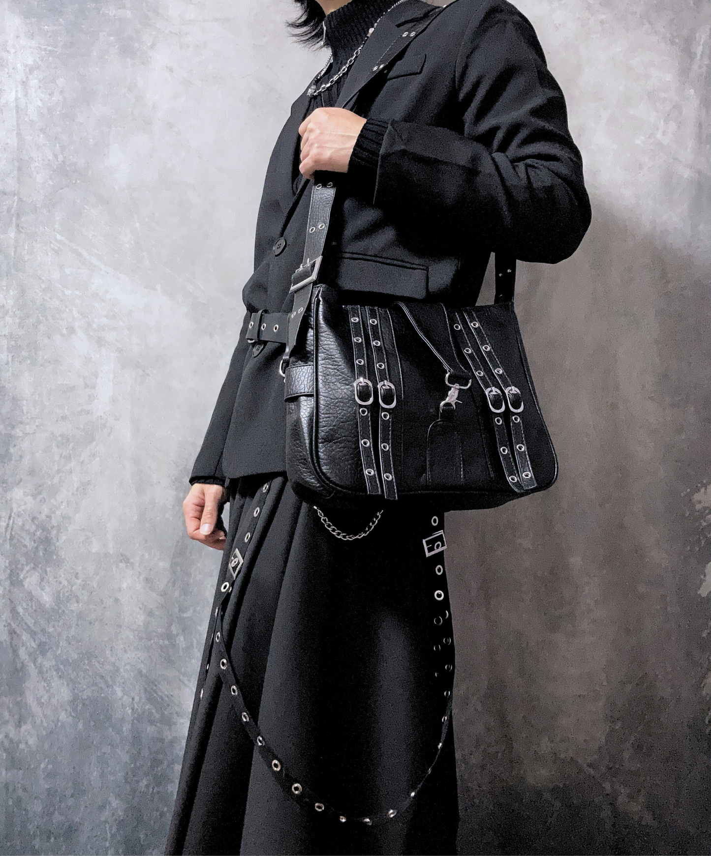 dark punk style bag EN1881