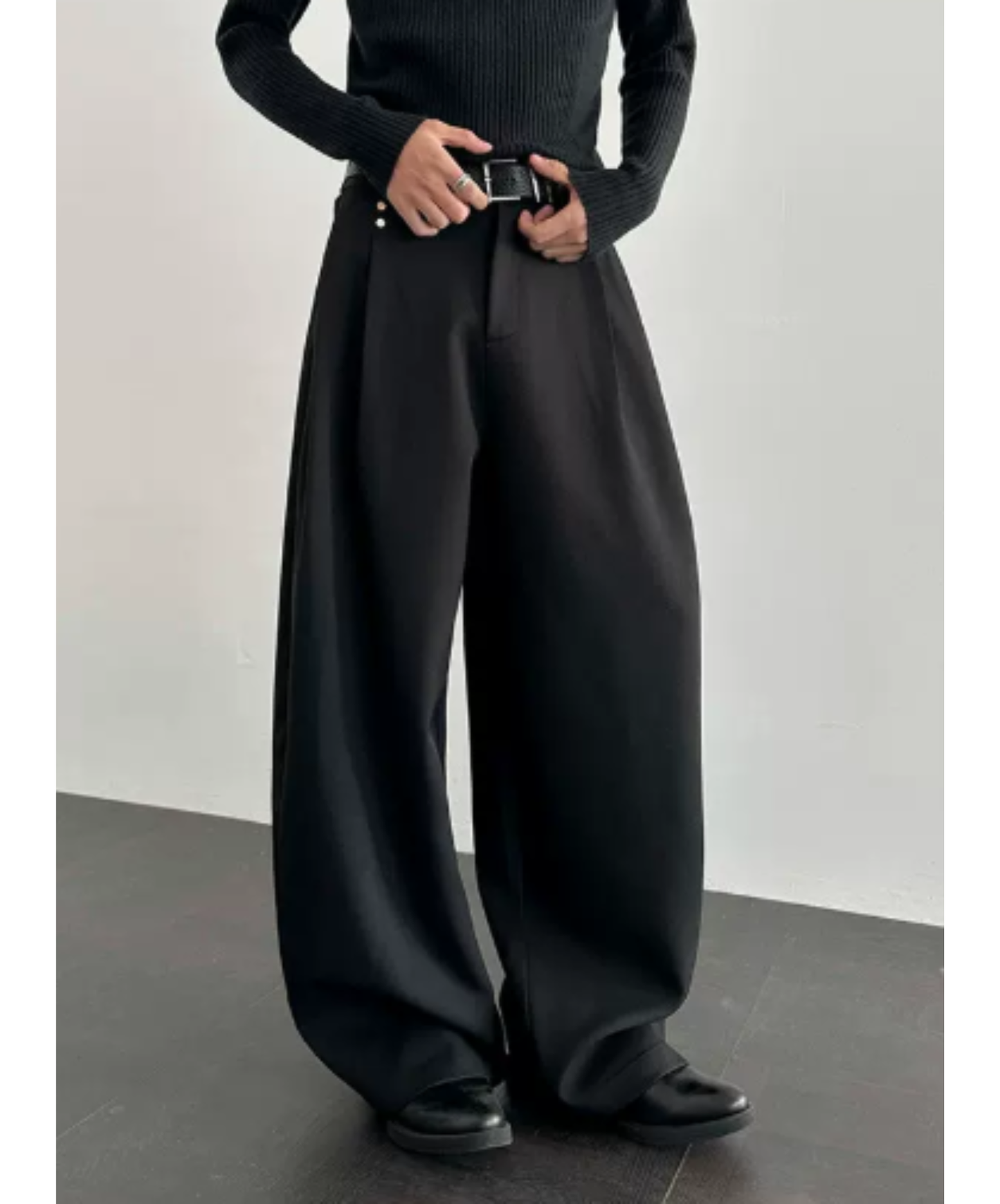 drape curve wide pants EN2932