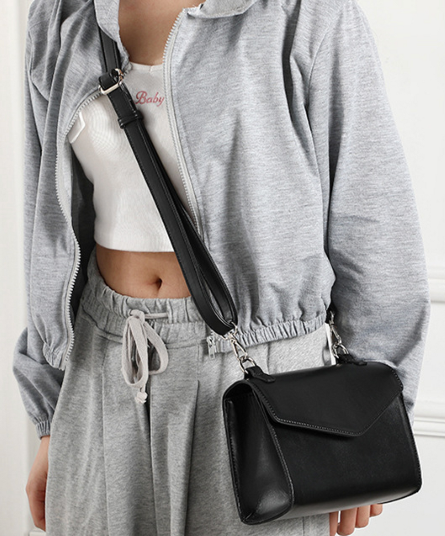 retro simple square shoulder bag EN2393