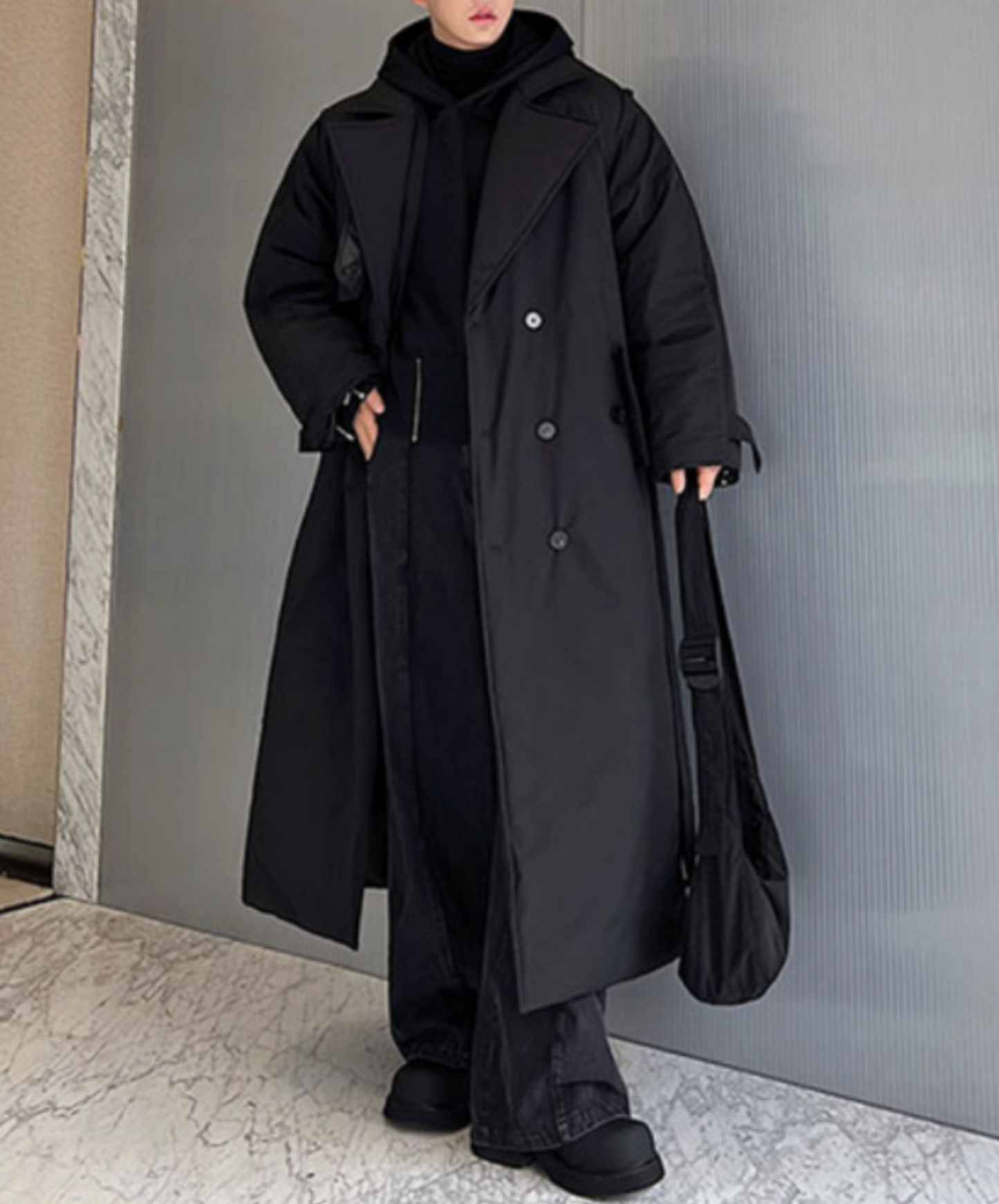 versized double-breasted coat EN2549