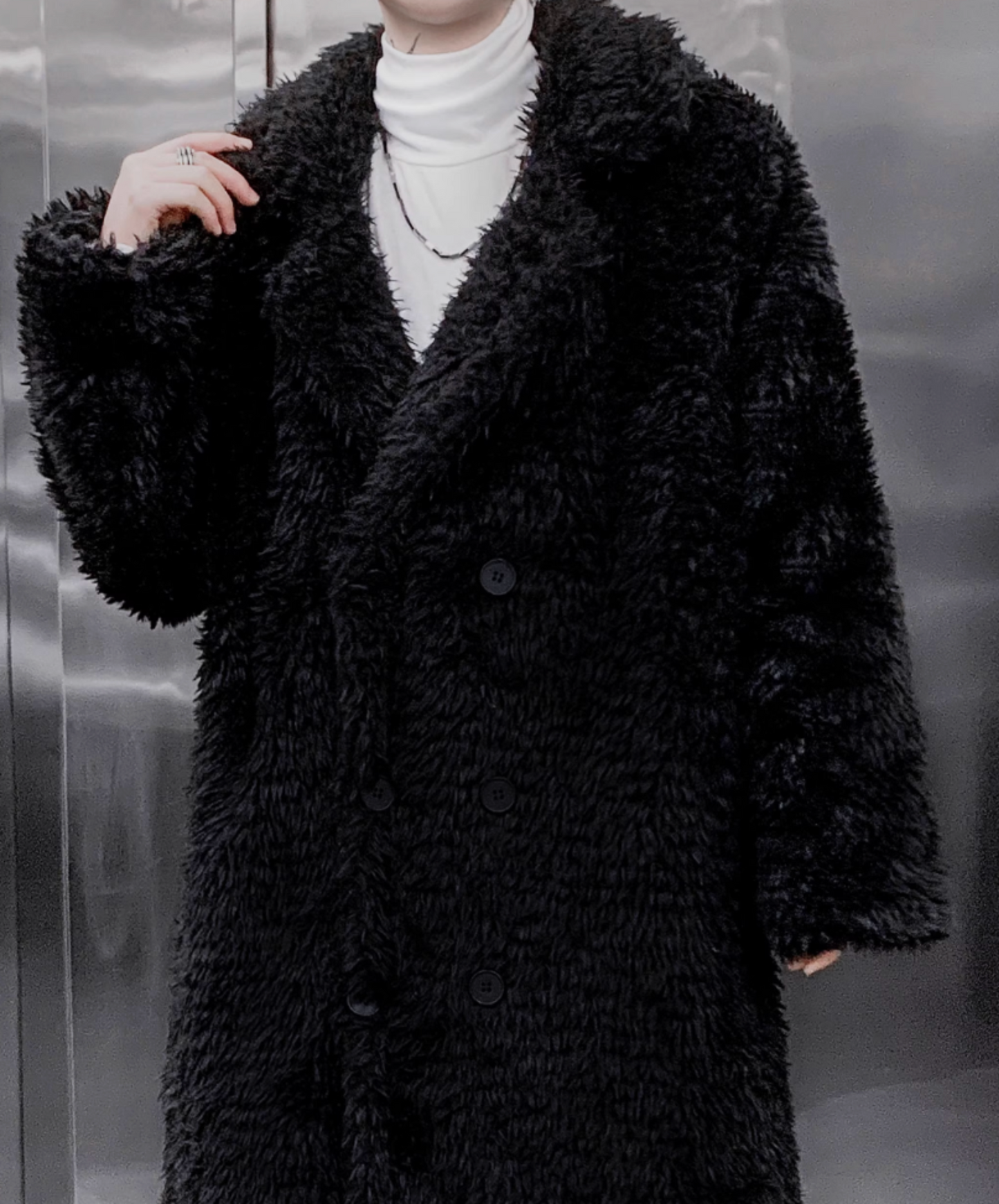 mid-length cotton-filled coat EN2612