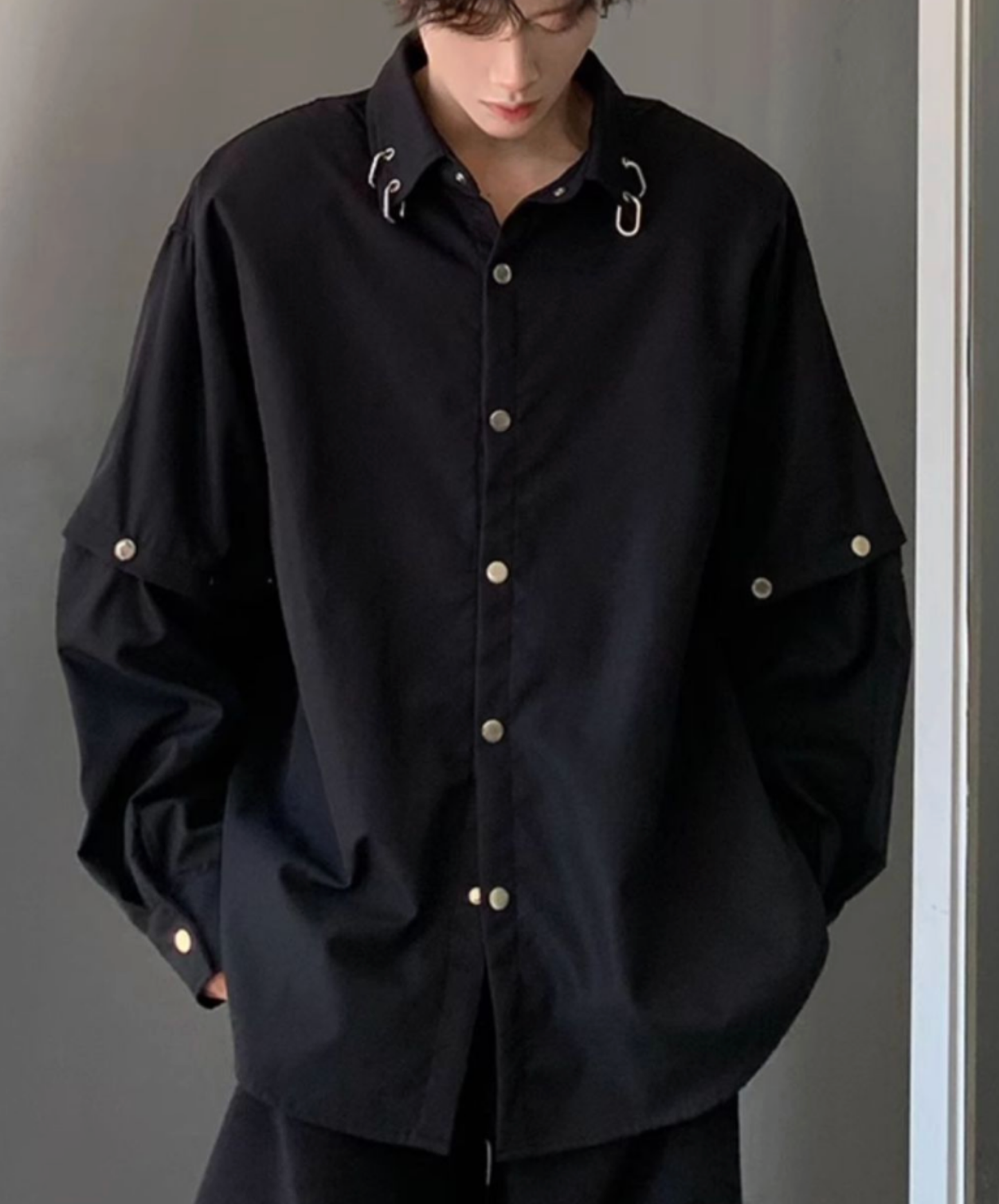 chainring decorative rivets shirt EN2687