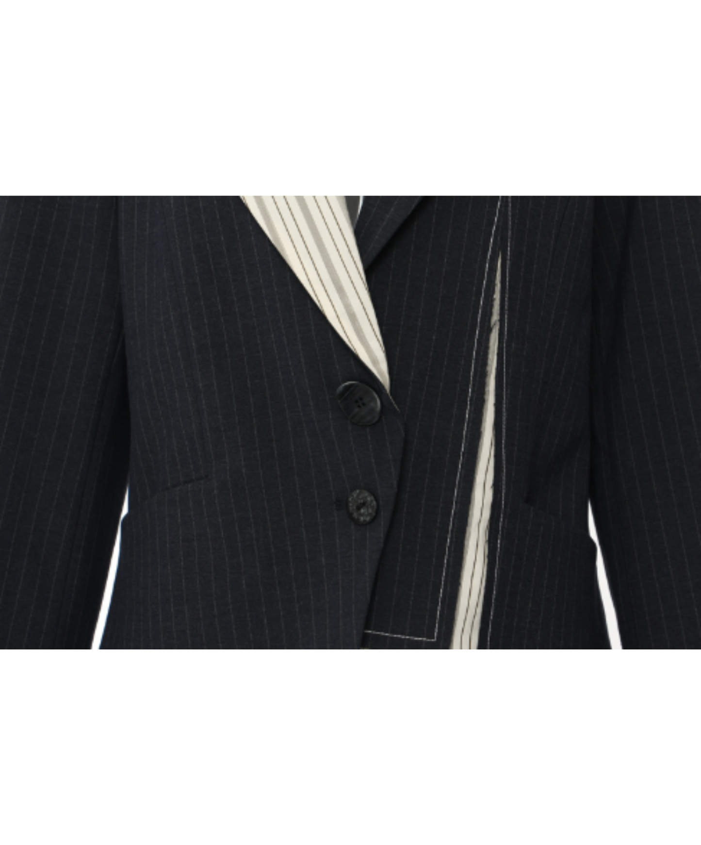 Irregular cut with contrasting colors jacket EN3101
