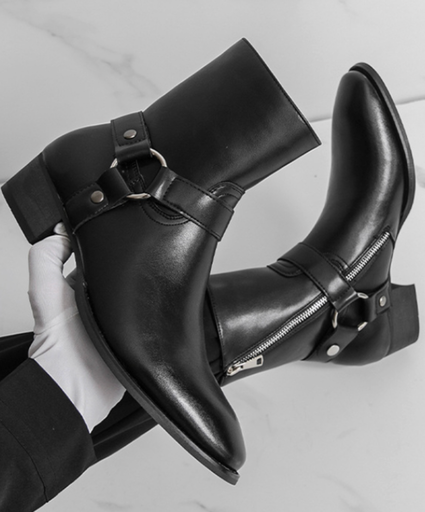 british pointed toe boots EN2527