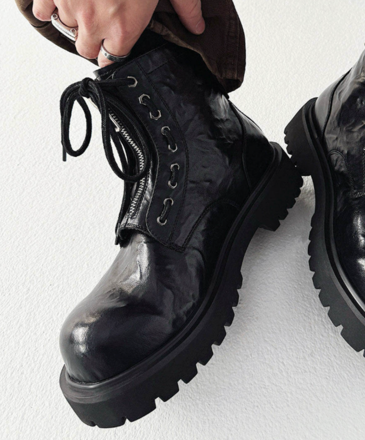 mid heel round toe retro boots EN2681