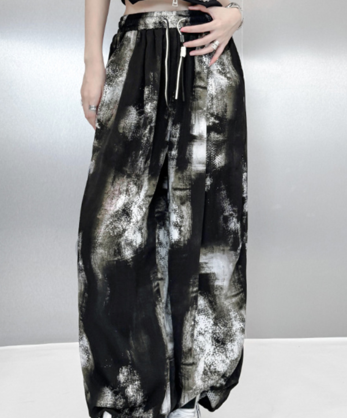 【style88】dark mode outfit set EN2679（shirt + pants + boots + ring set）