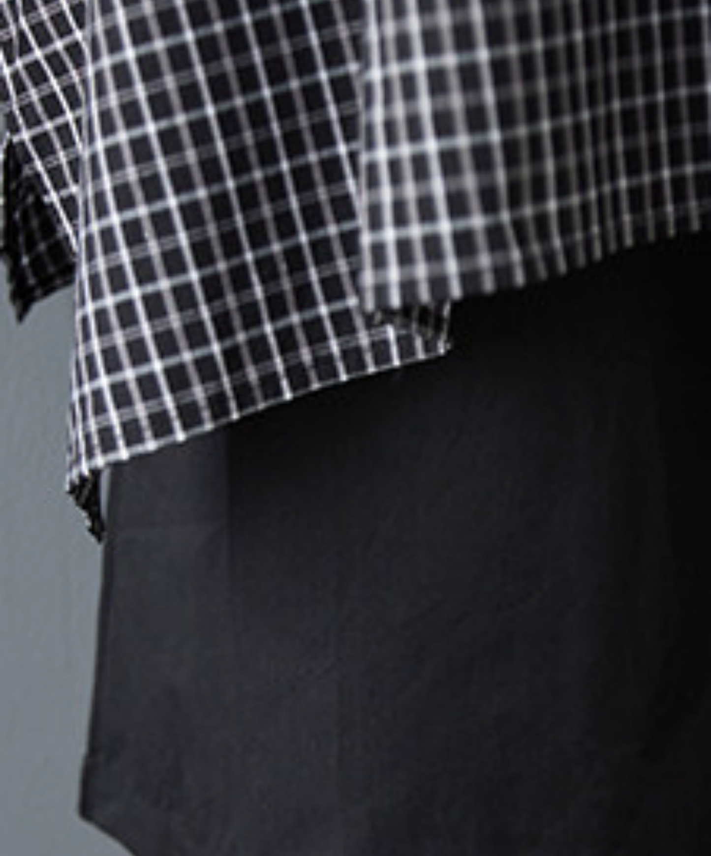 dark fake two-piece checkered flare wide pants EN2767