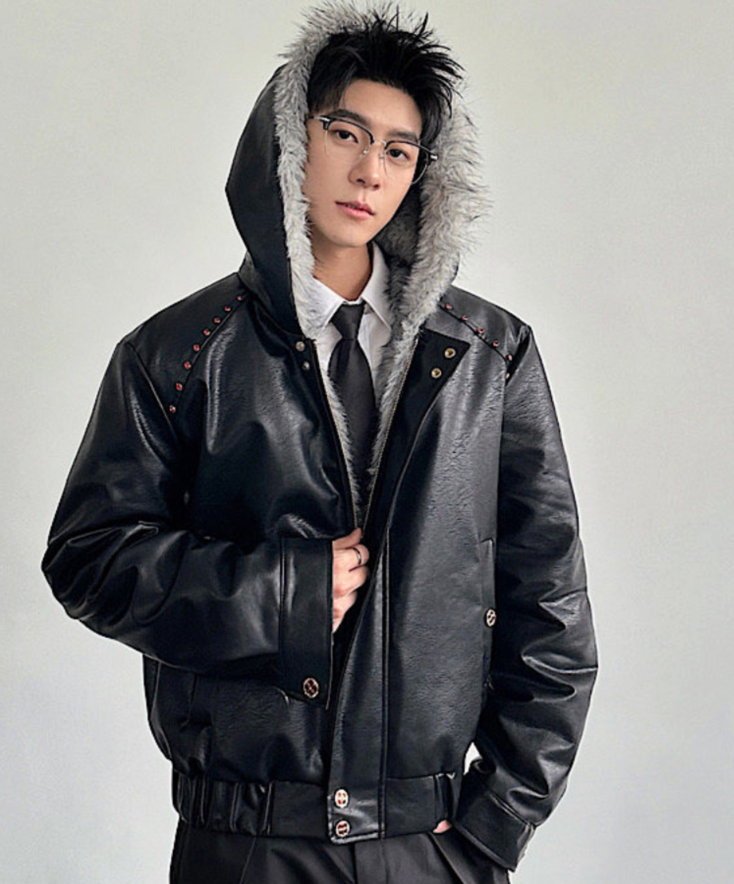 fleece-lined hood jacket EN2571