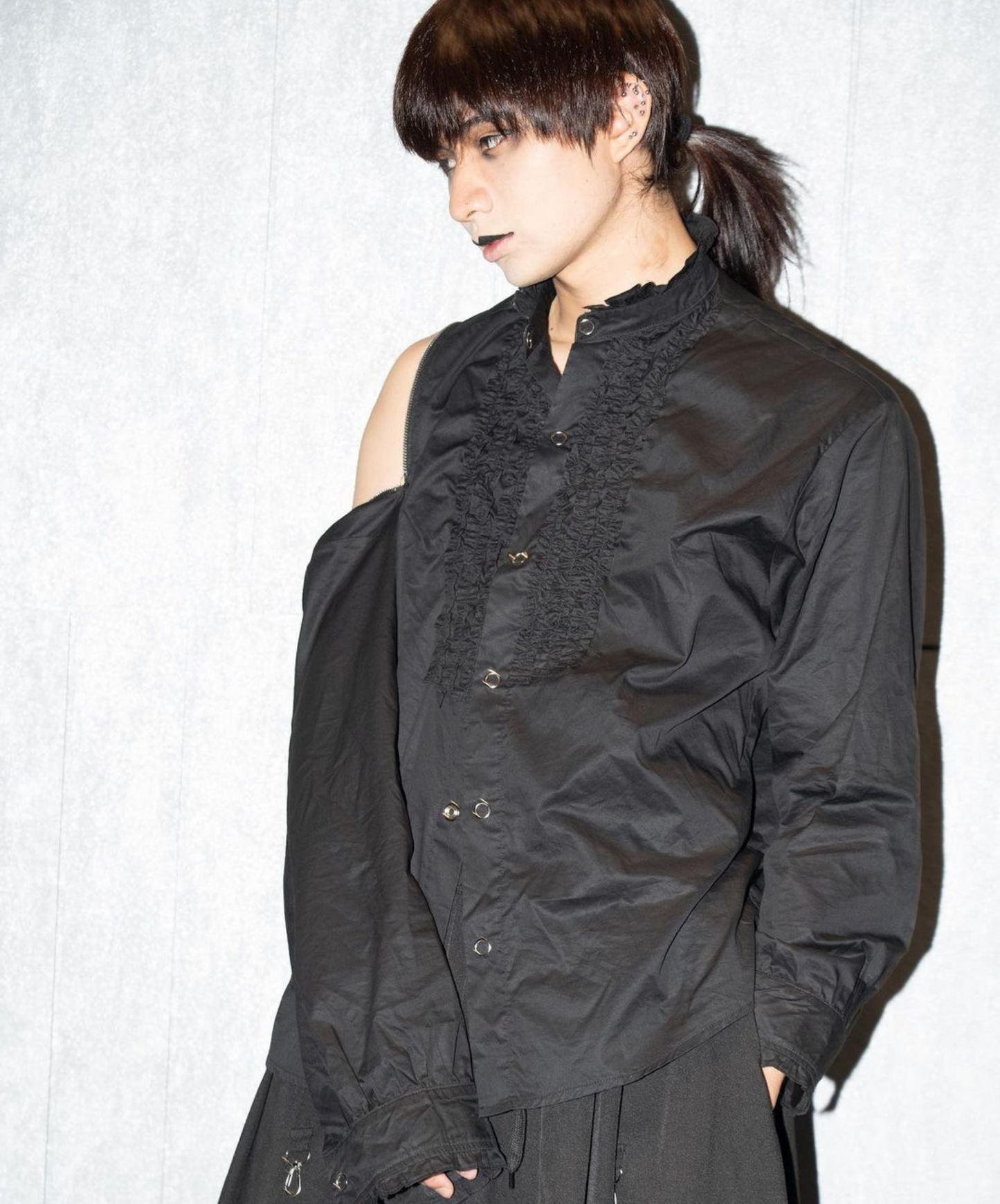 【style34】dark mode outfit set EN1095（ shirt + pants set）