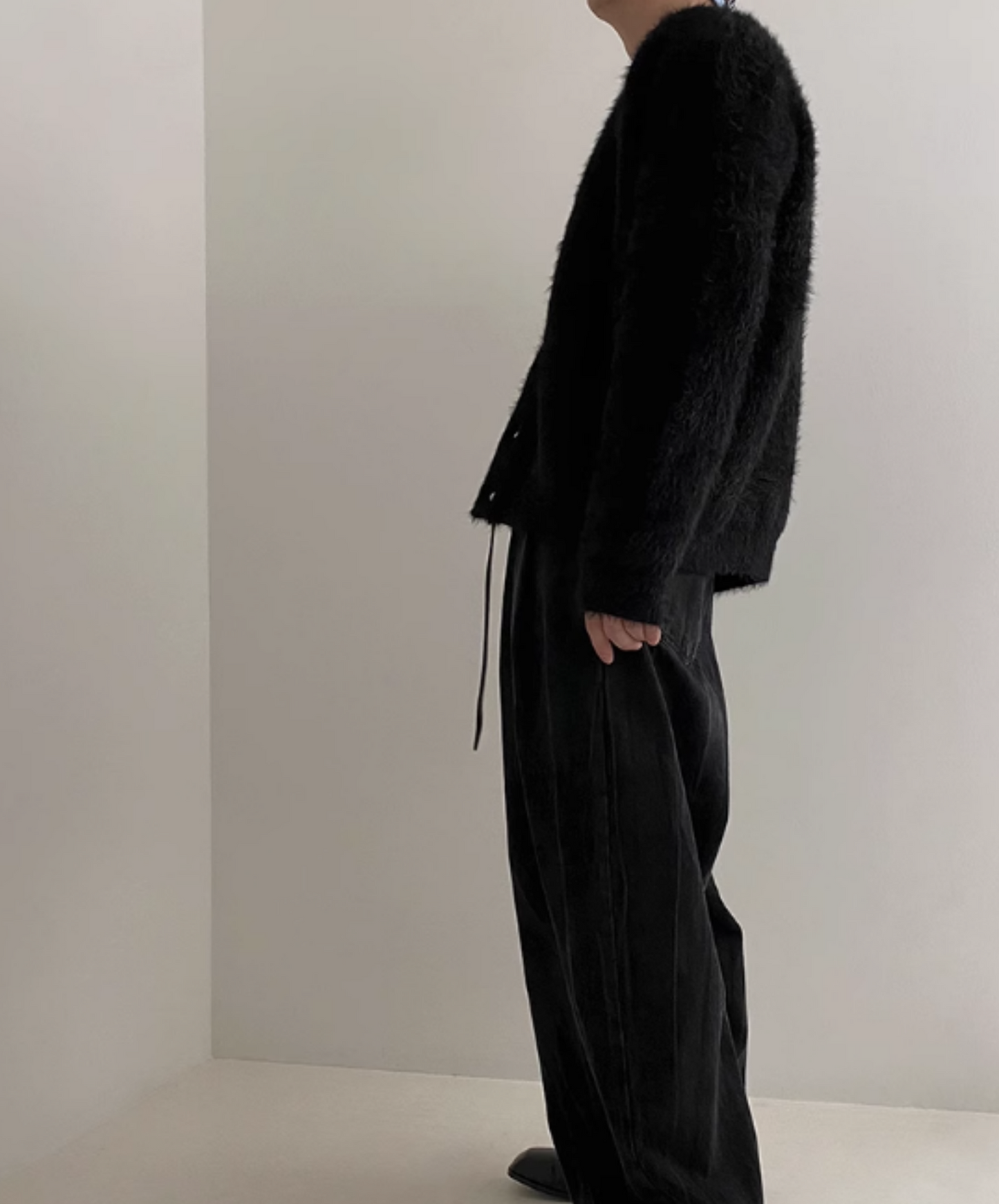 v neck knit loose silhouette cardigan EN1322