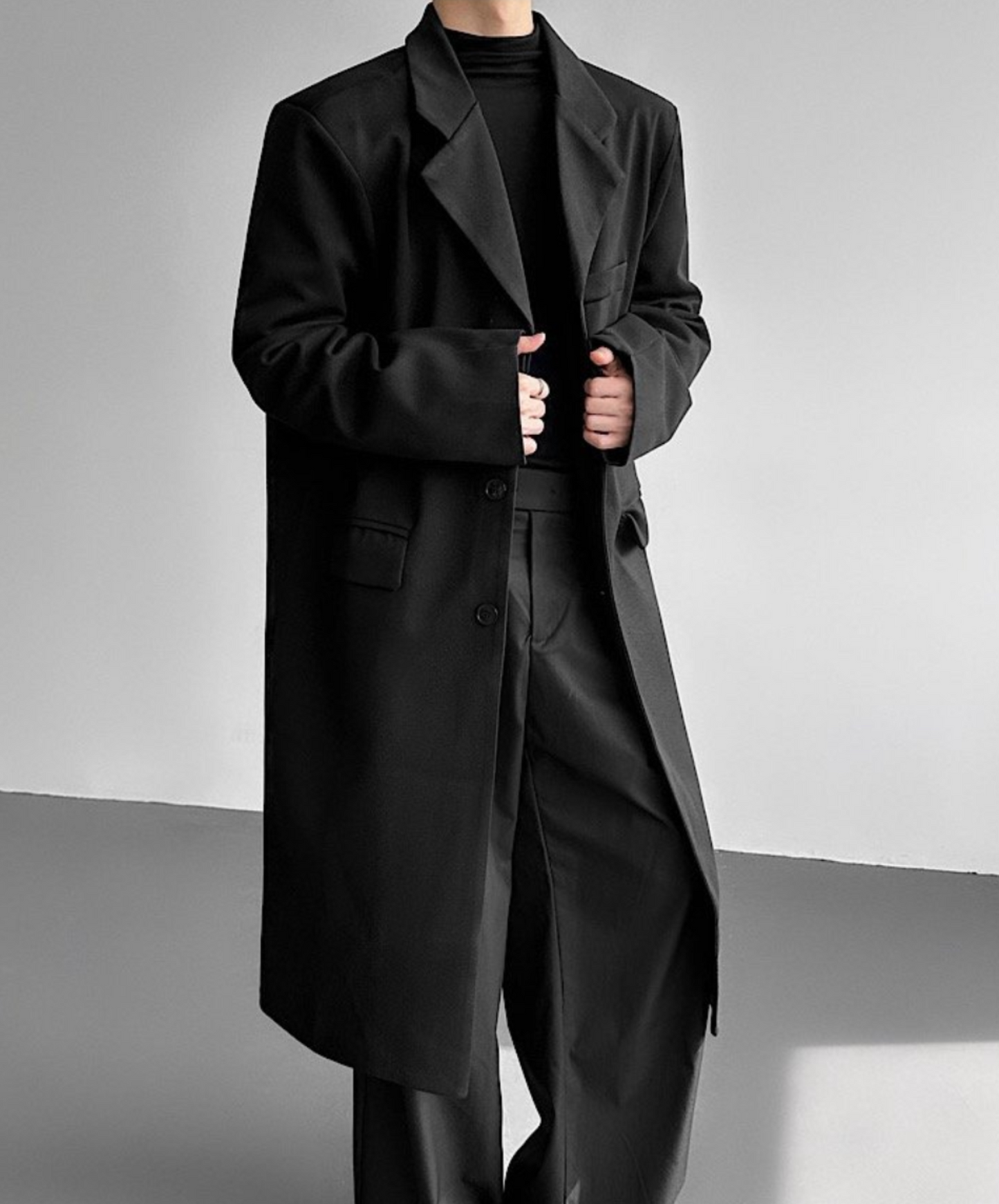 smart above-the-knee silhouette coat EN2560