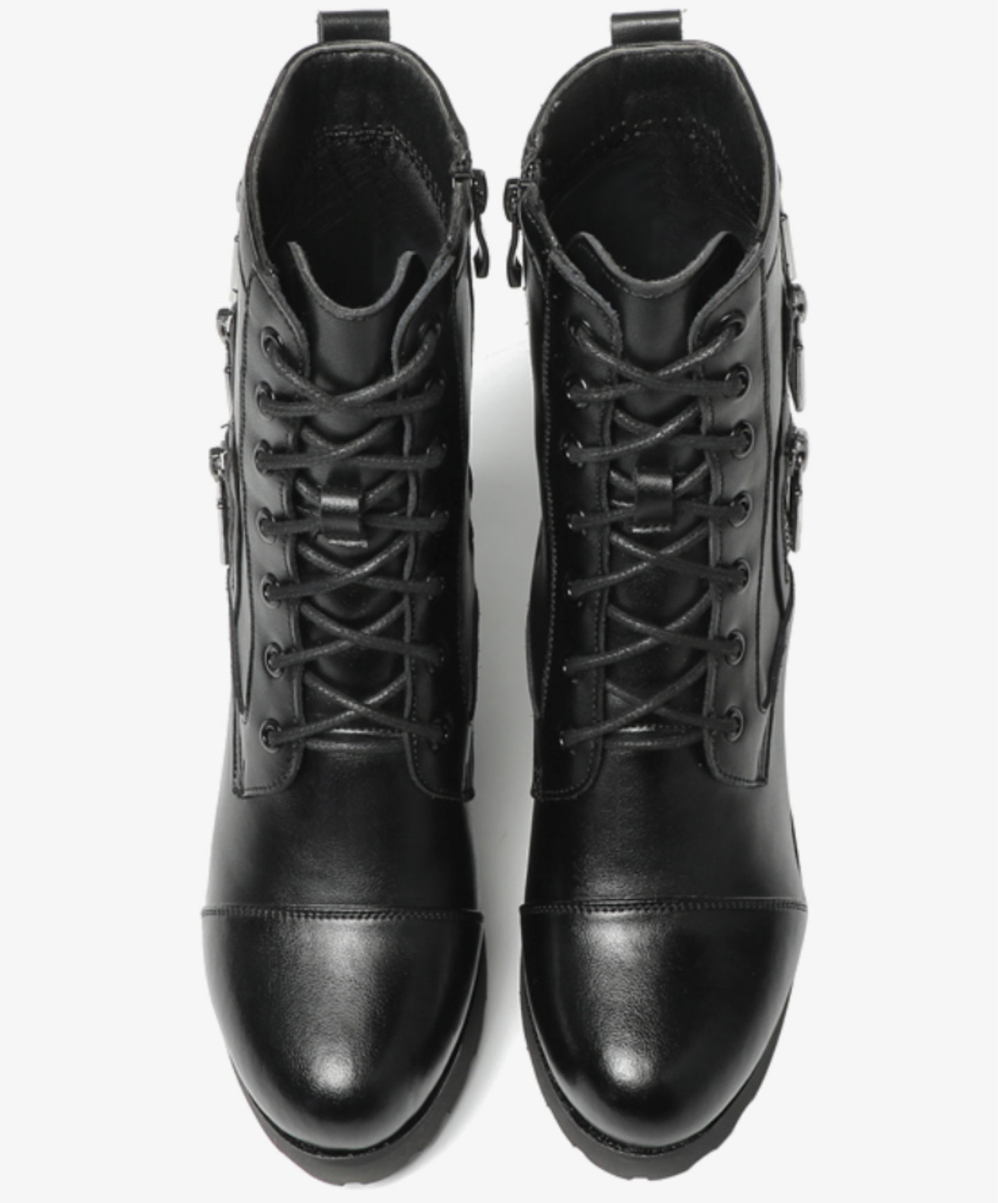 triple zip embellishment boots EN2600