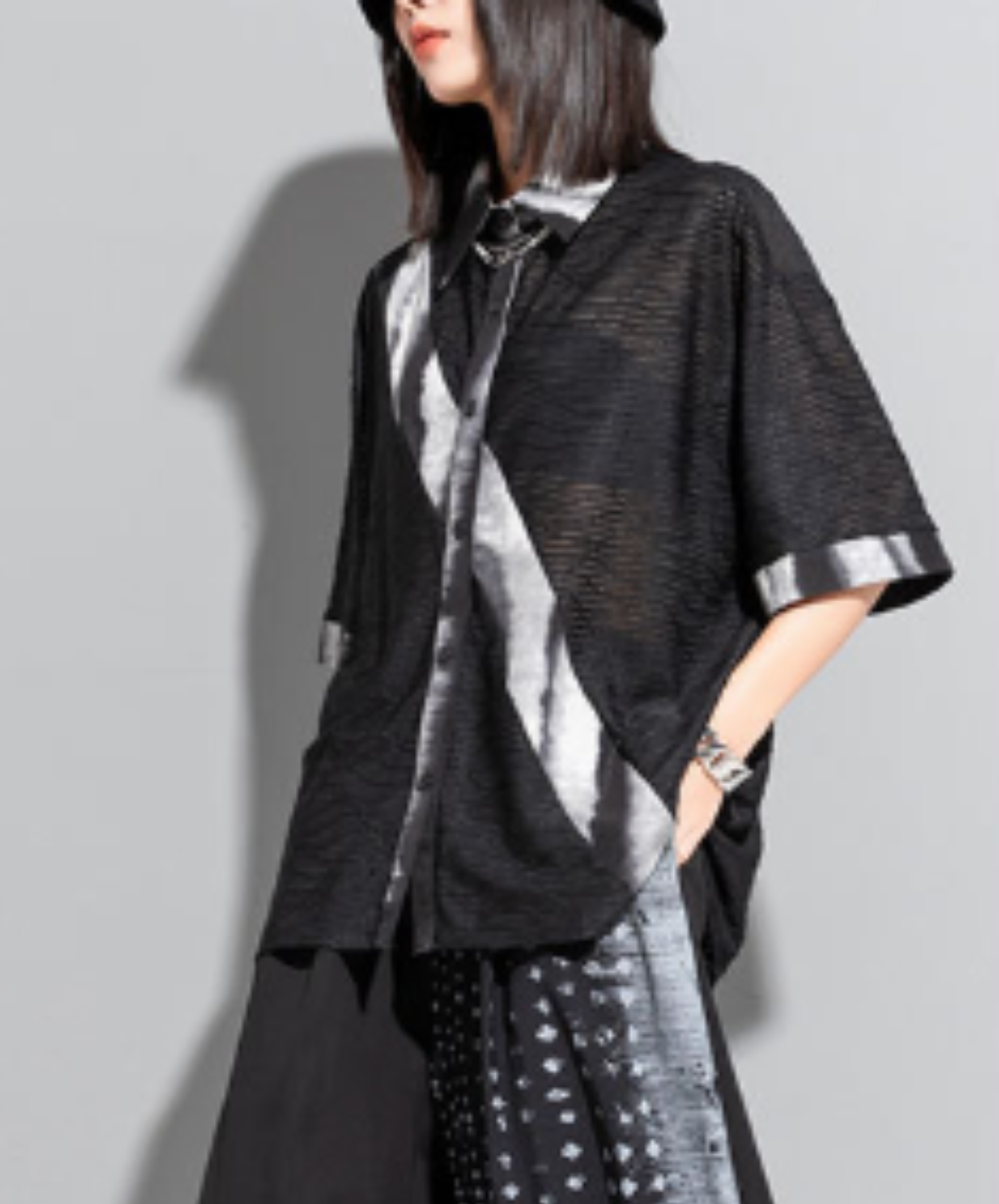 lightweight patchwork shirt EN2941