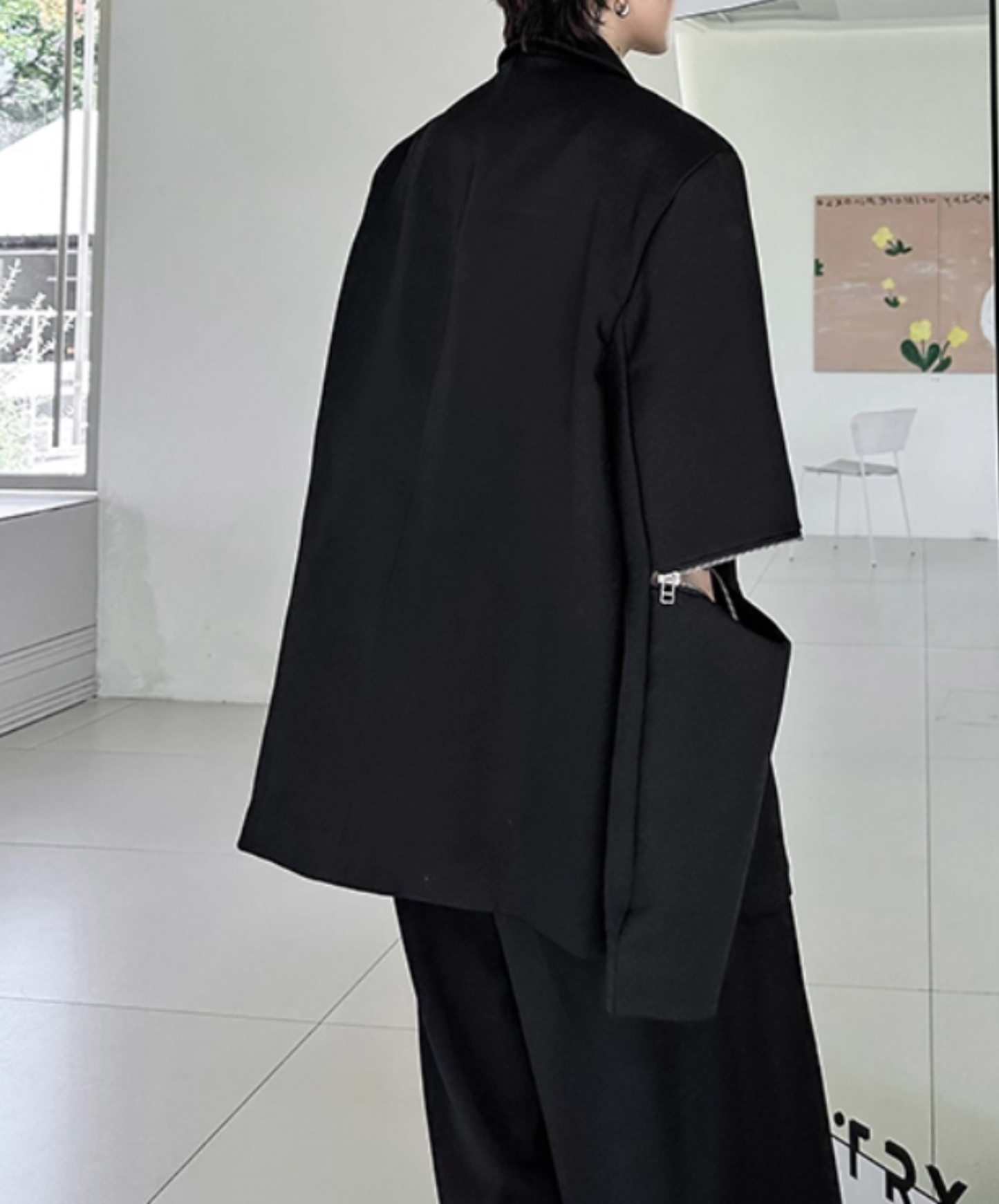 【style77】dark mode outfit set EN2533（jacket + shirt + pants set）