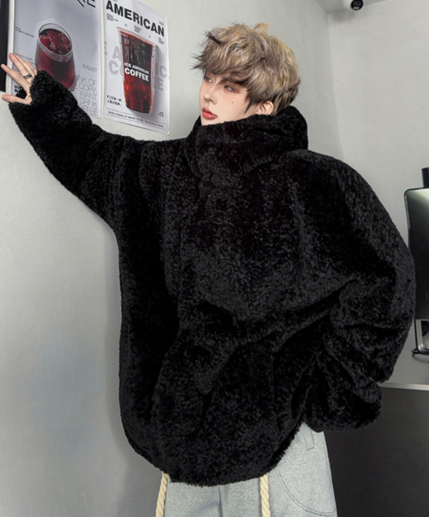 with volume hood jacket EN2614