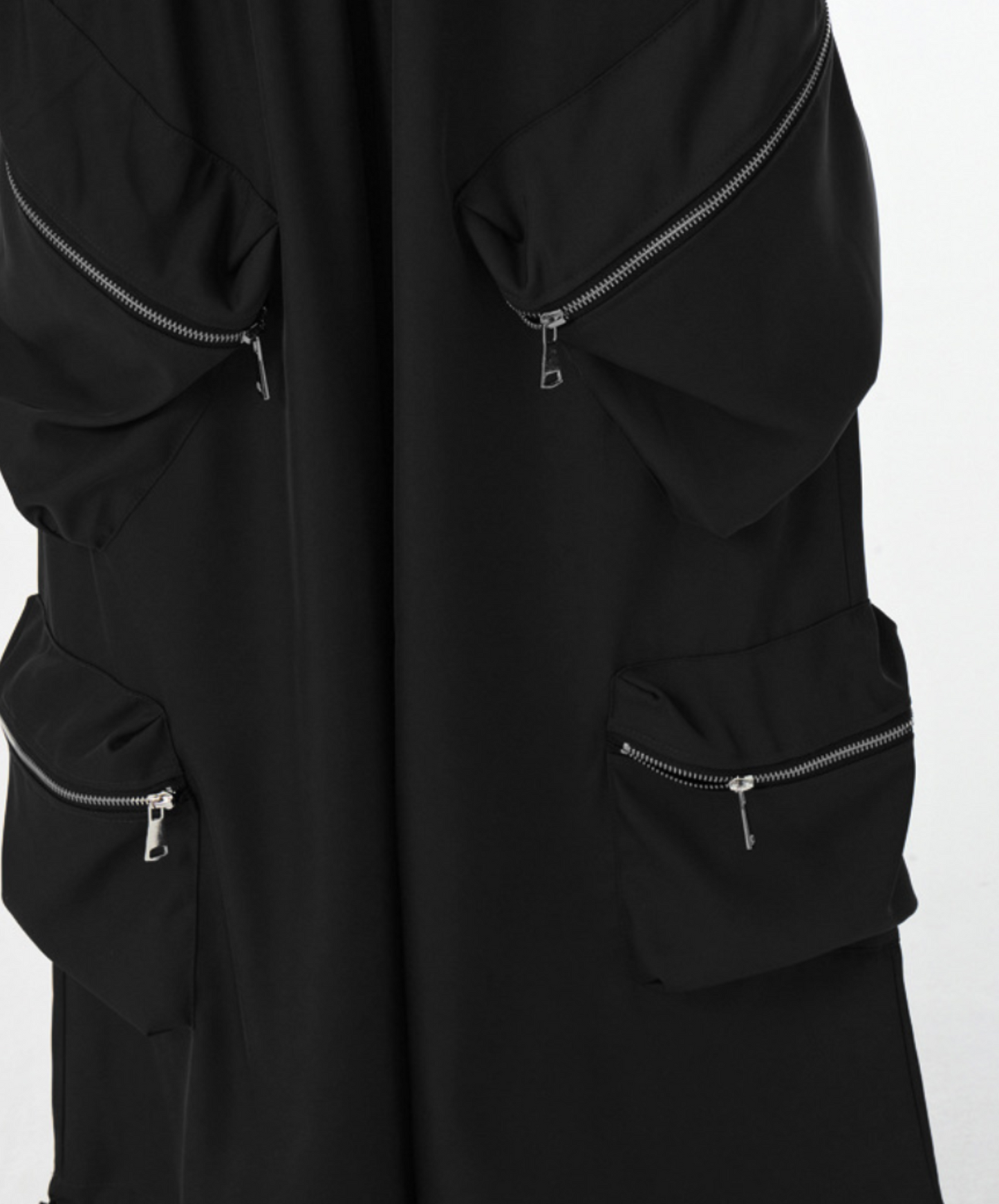 3d zipper pockets wide pants EN2336