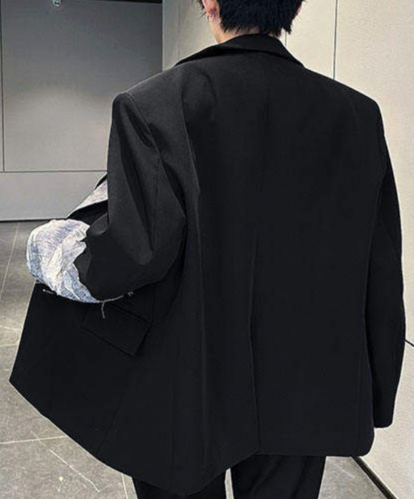 【style95】dark mode outfit set EN2869（jacket + shirt + pants set）