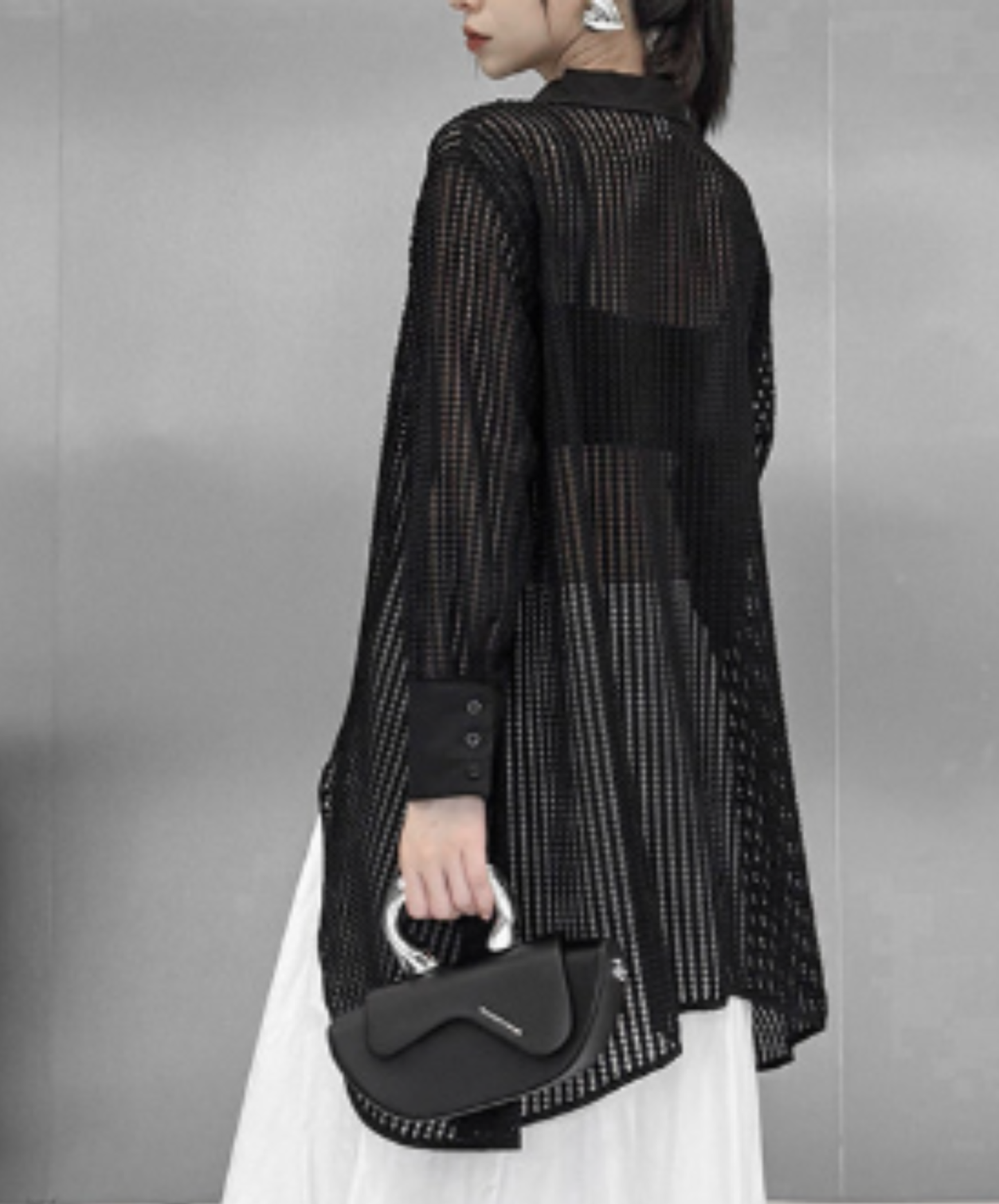 【style106】dark mode outfit set EN3090（shirt + skirt set）