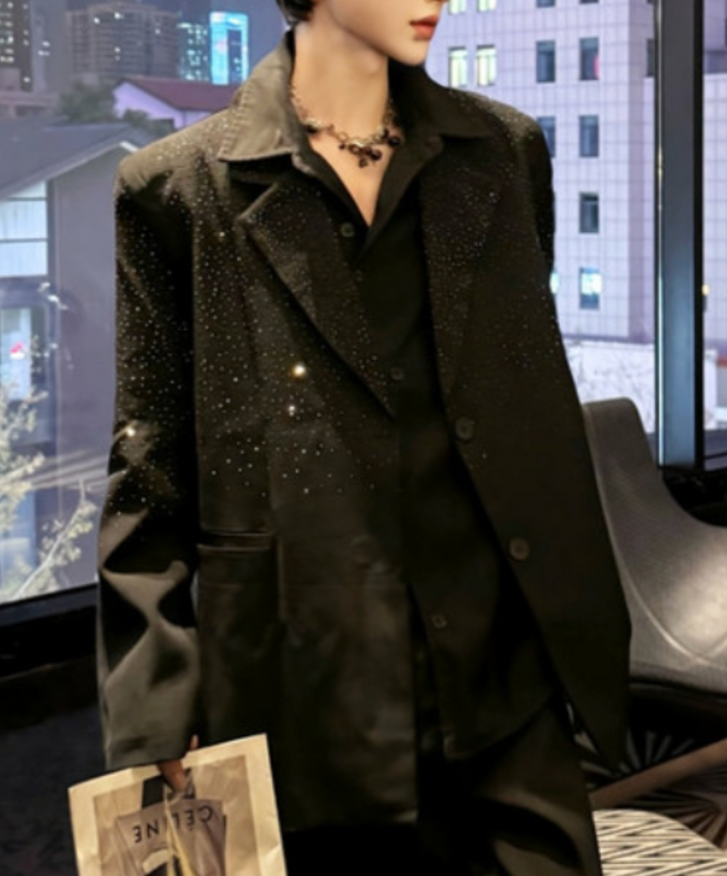 starry sky motif jacket EN2417