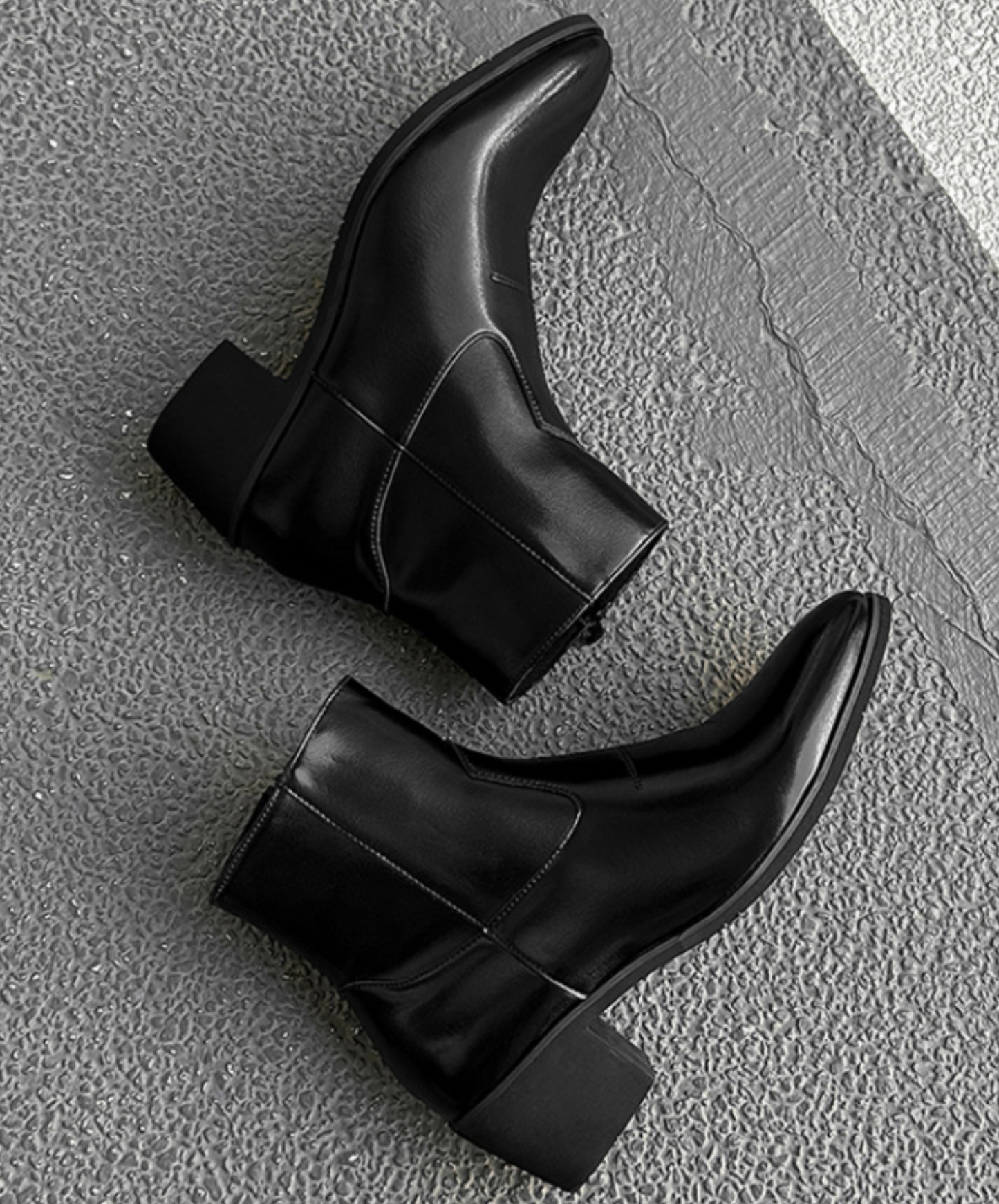 british style simple thick heels boots EN2501