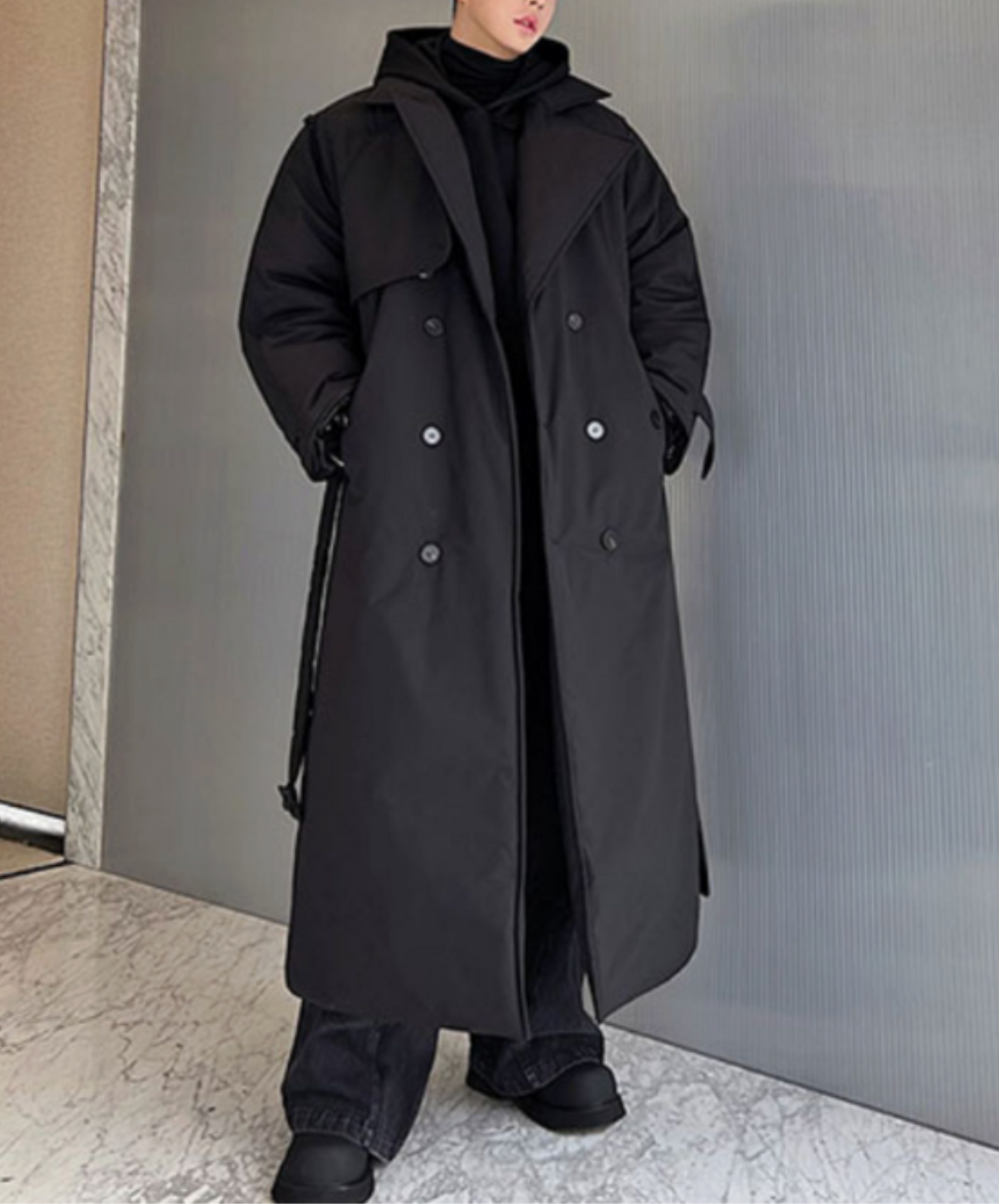 versized double-breasted coat EN2549