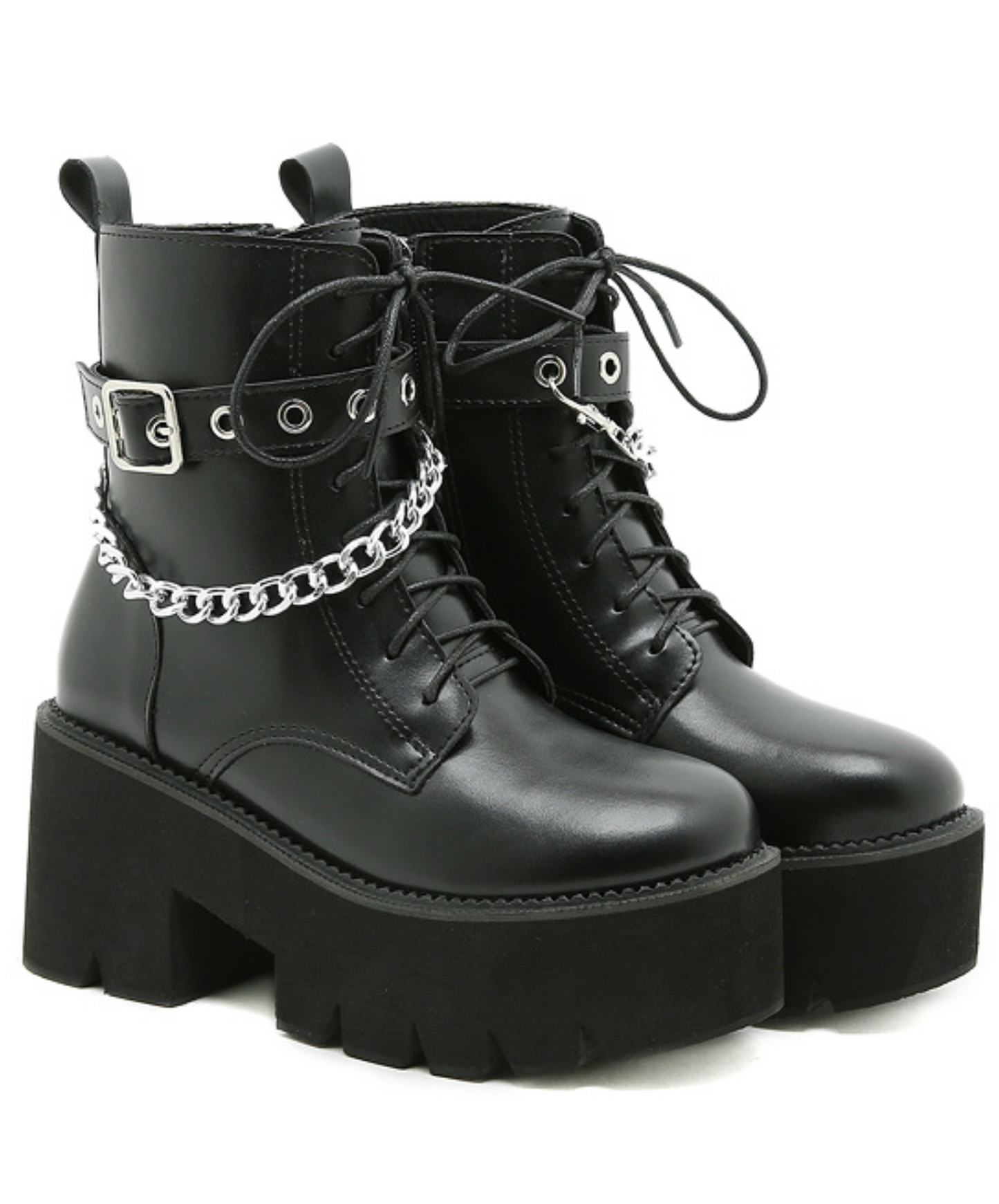 smooth belt and chain boots EN2802