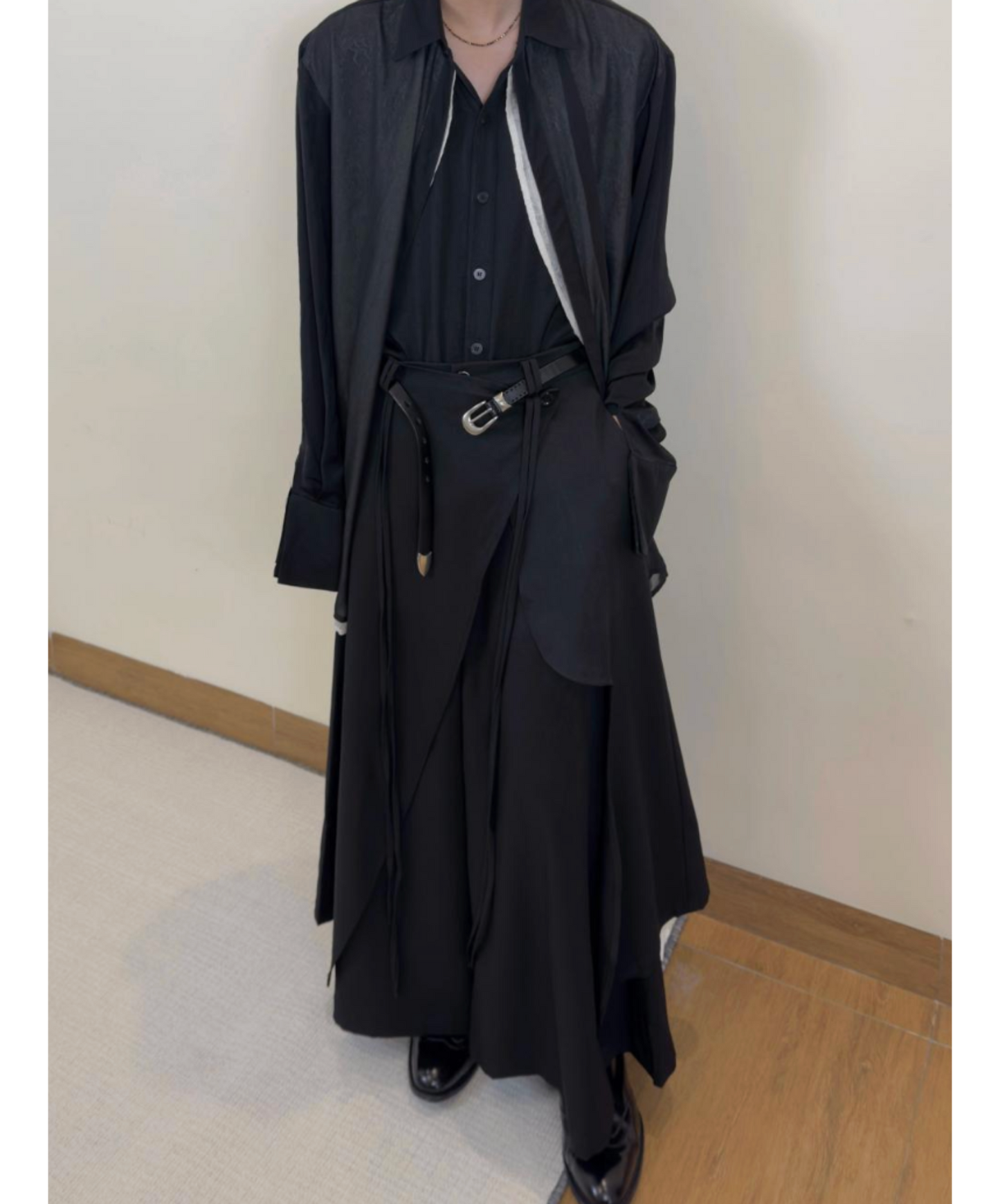 dark retro hakama pants EN2411