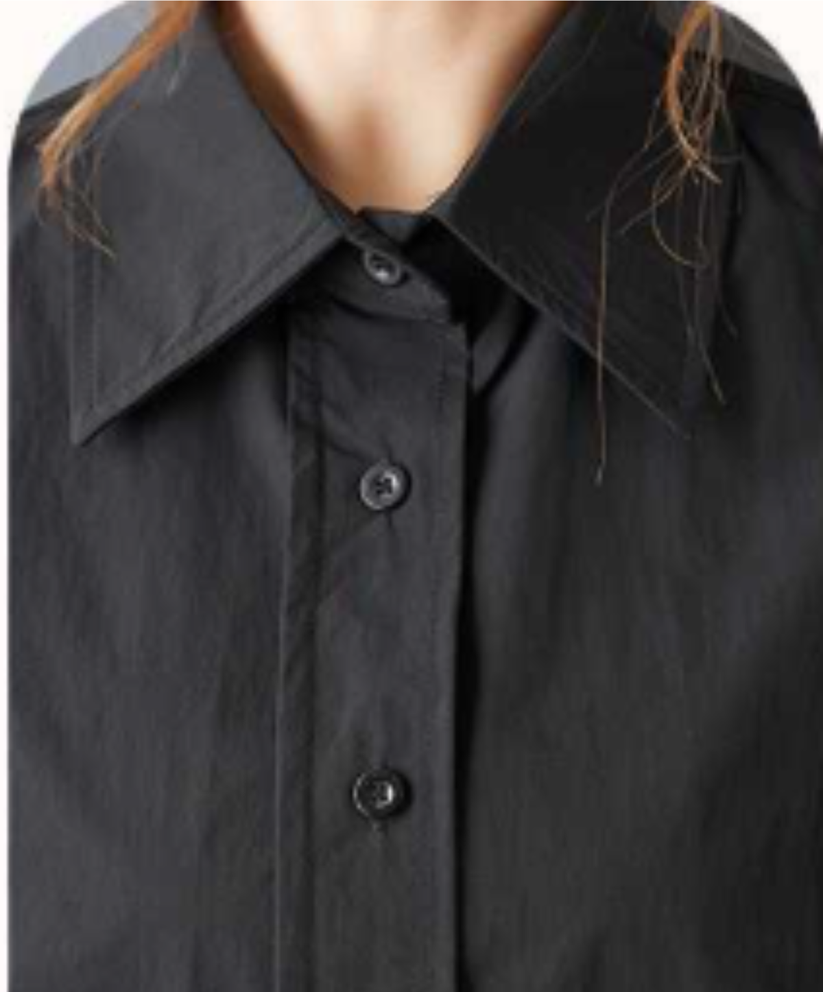 asymmetrical scalloped lace shirt EN3233
