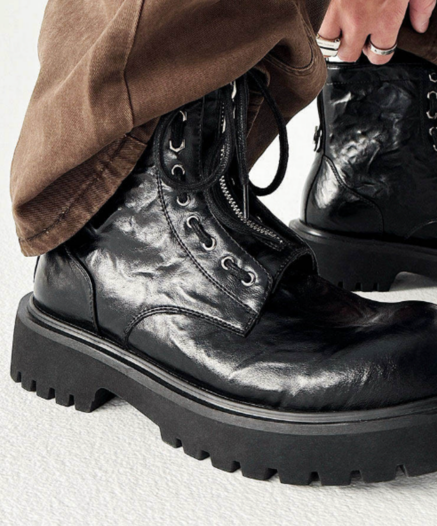 mid heel round toe retro boots EN2681